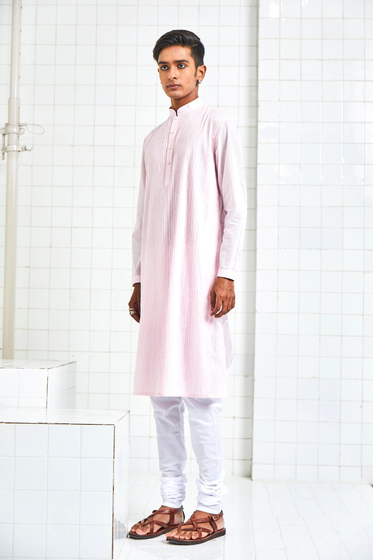 Bhaniyana Pintuck  Kurta Set