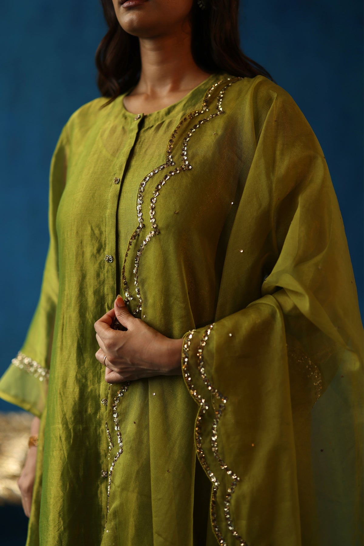 Green Kala Khatta Kurta Set