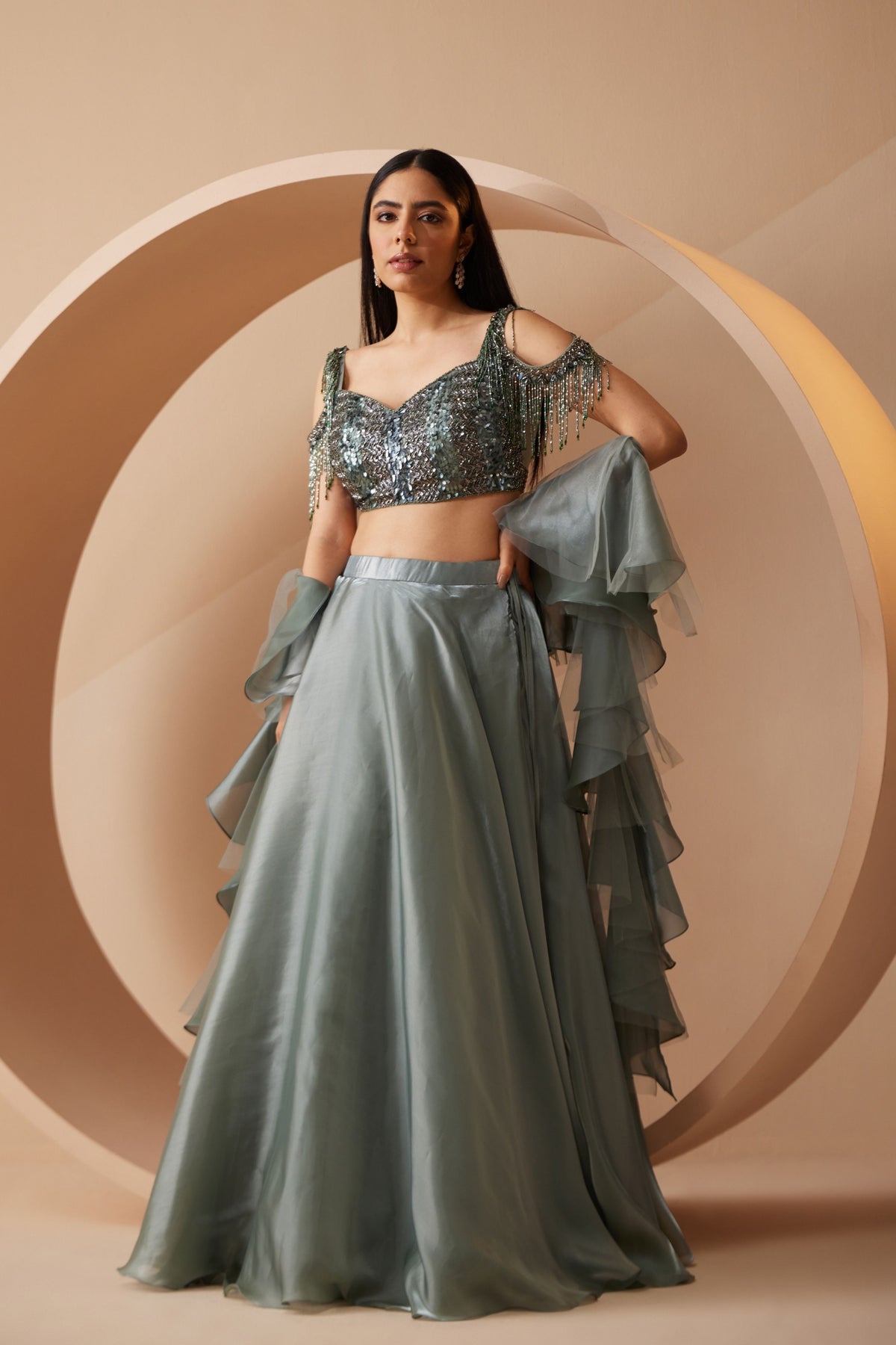 Renne Green Lehenga Set