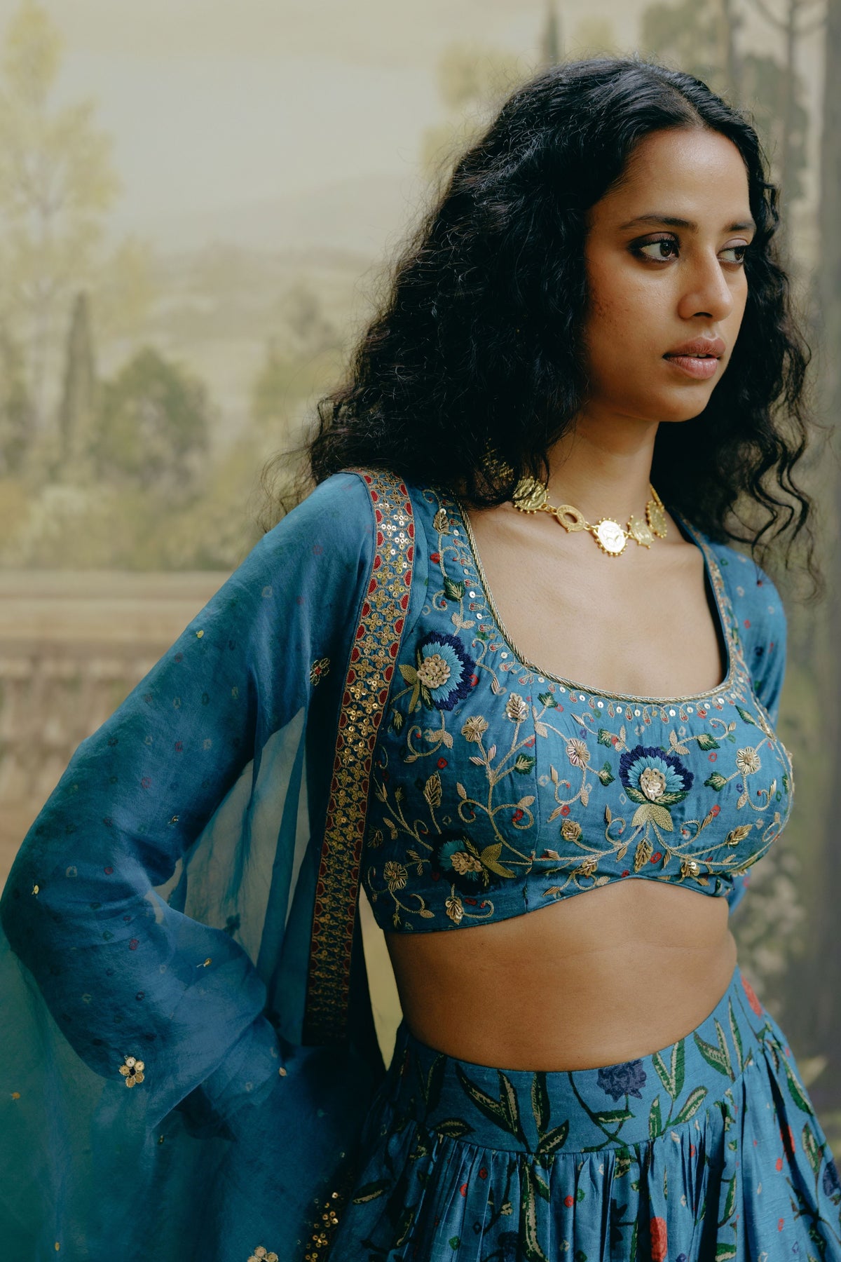 Azure Blue Lehenga Set