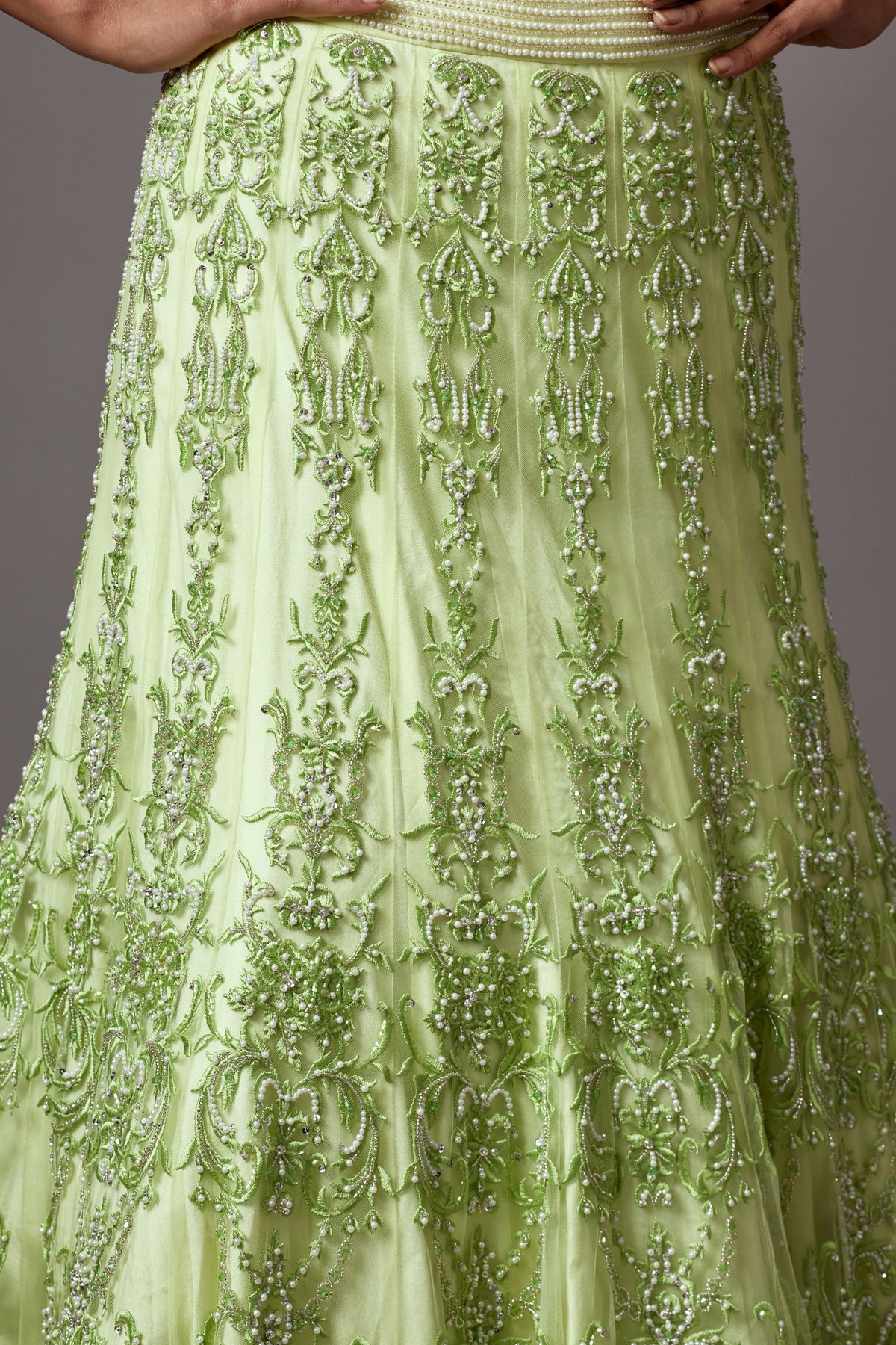 Lime Green Lehenga Set