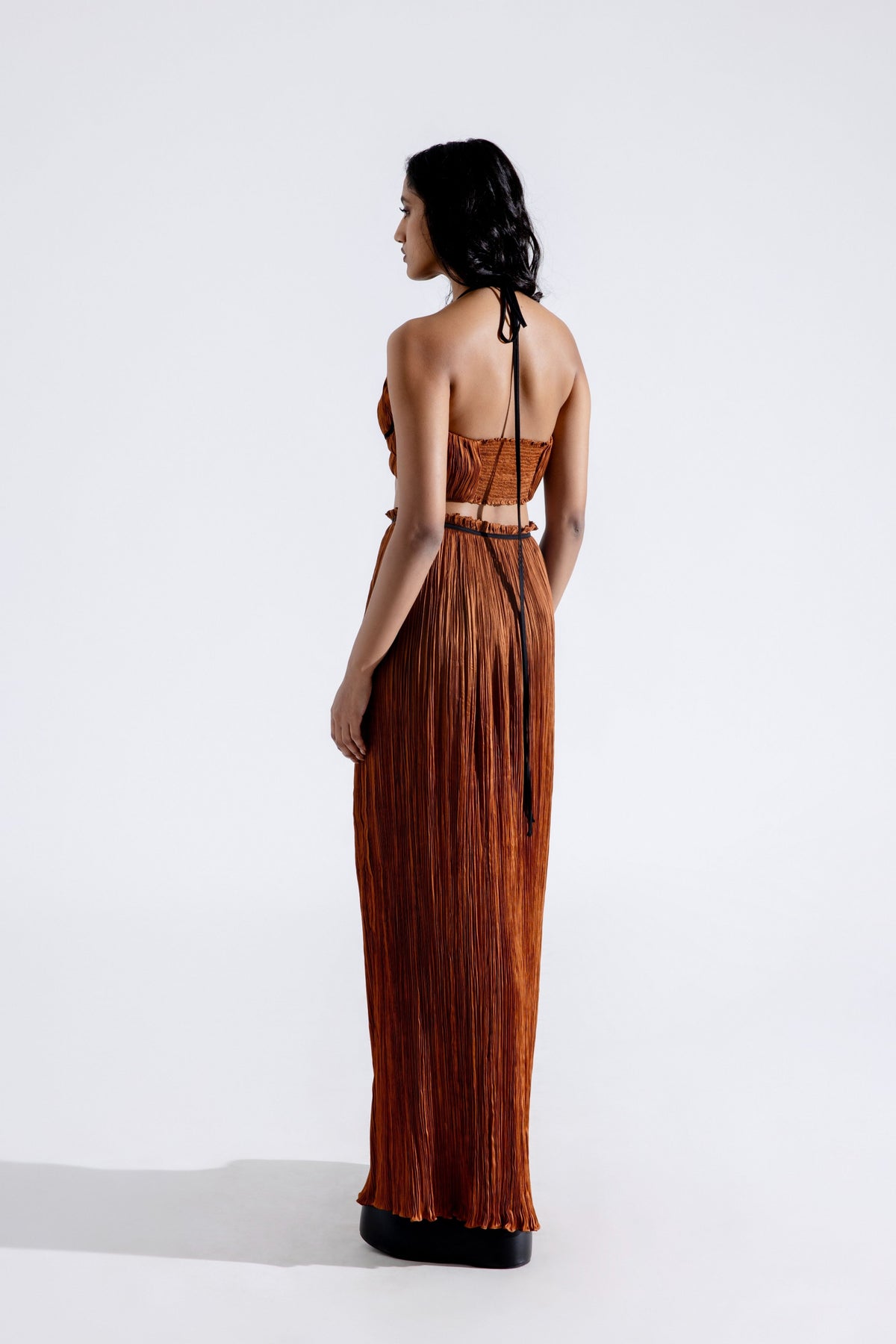 Bronze Ruched Skirt