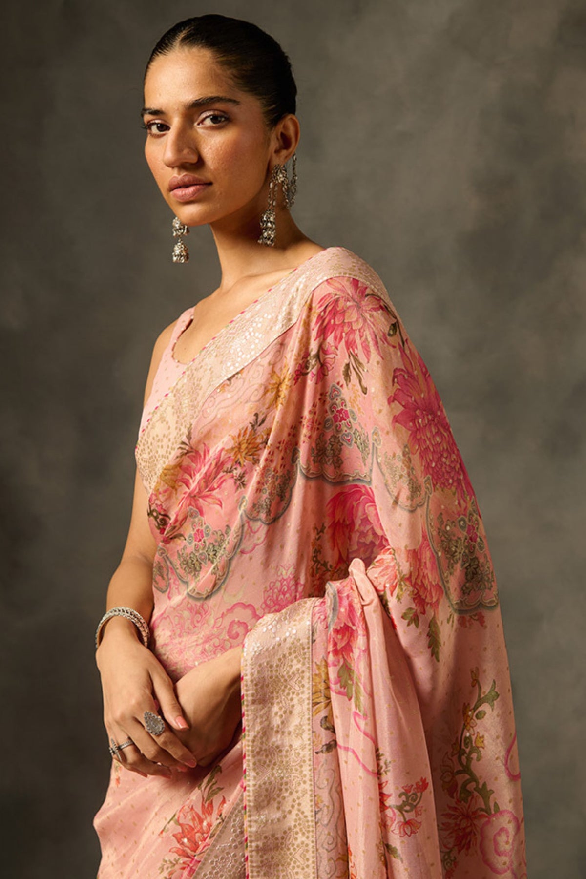 Pink Soma Saree