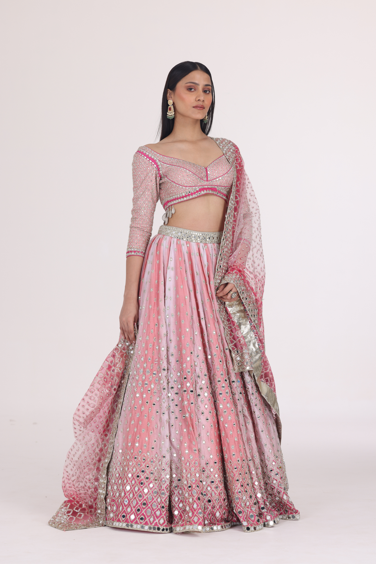 Pink Hues Printed Lehenga Set