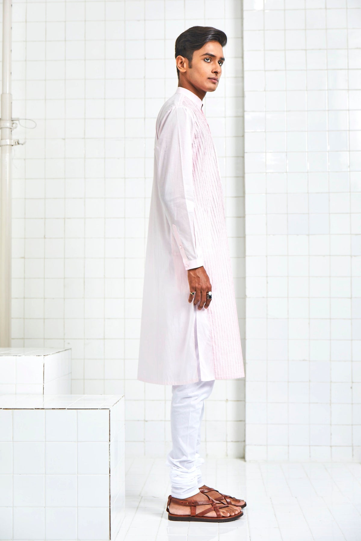 Bhaniyana Pintuck  Kurta Set