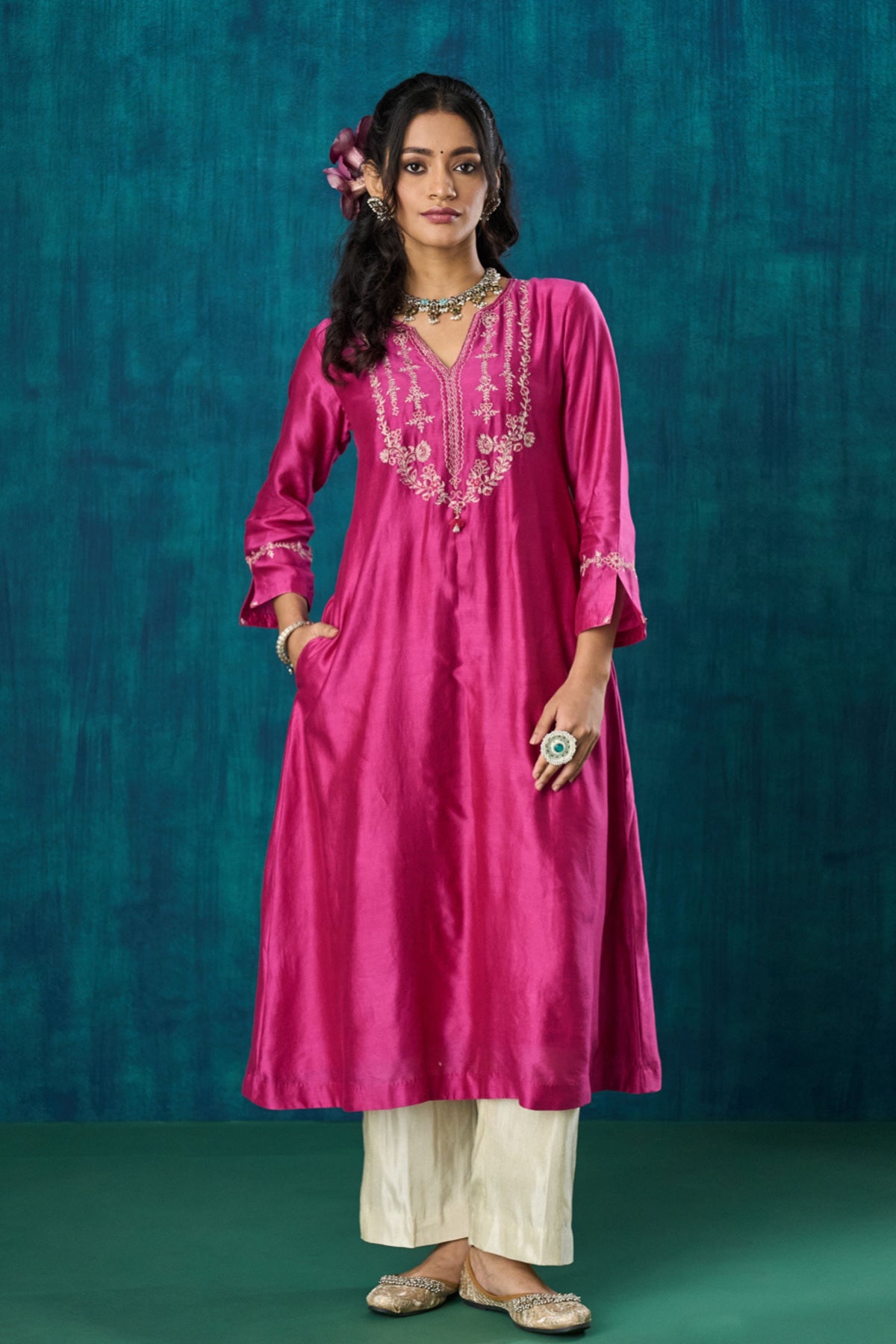 Magenta Charvi Kurta Sets