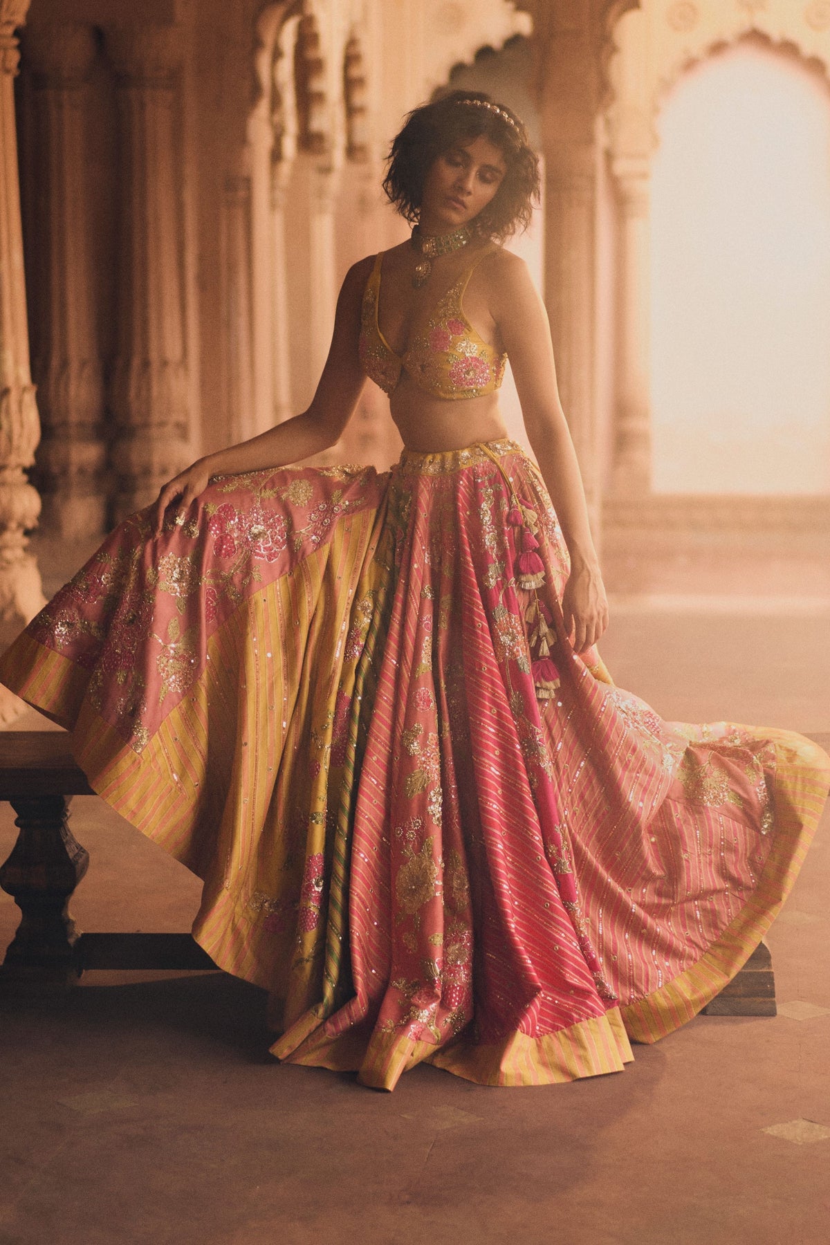 An Ode Rajasthani Lehenga Set