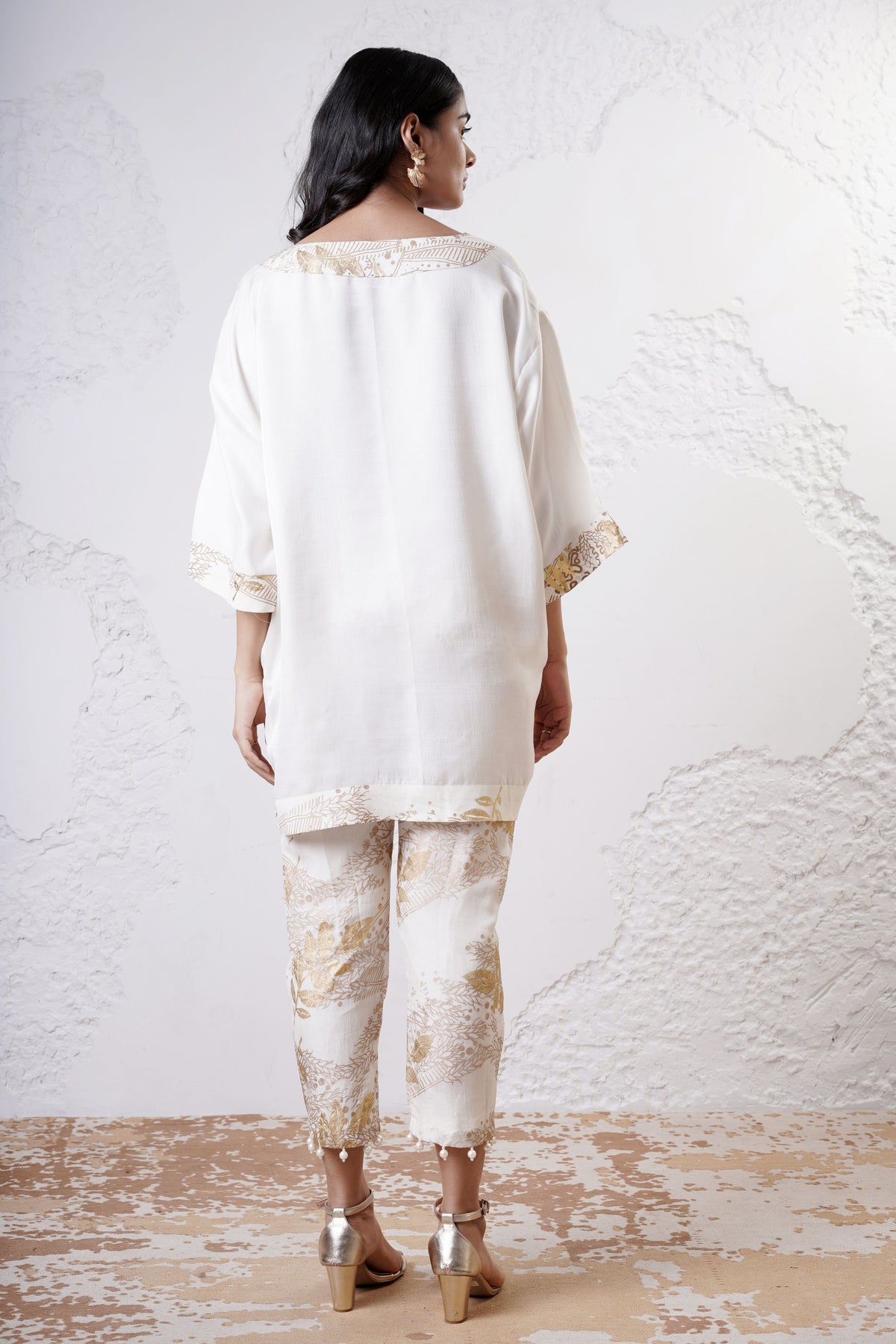 Ivory kaftan Set