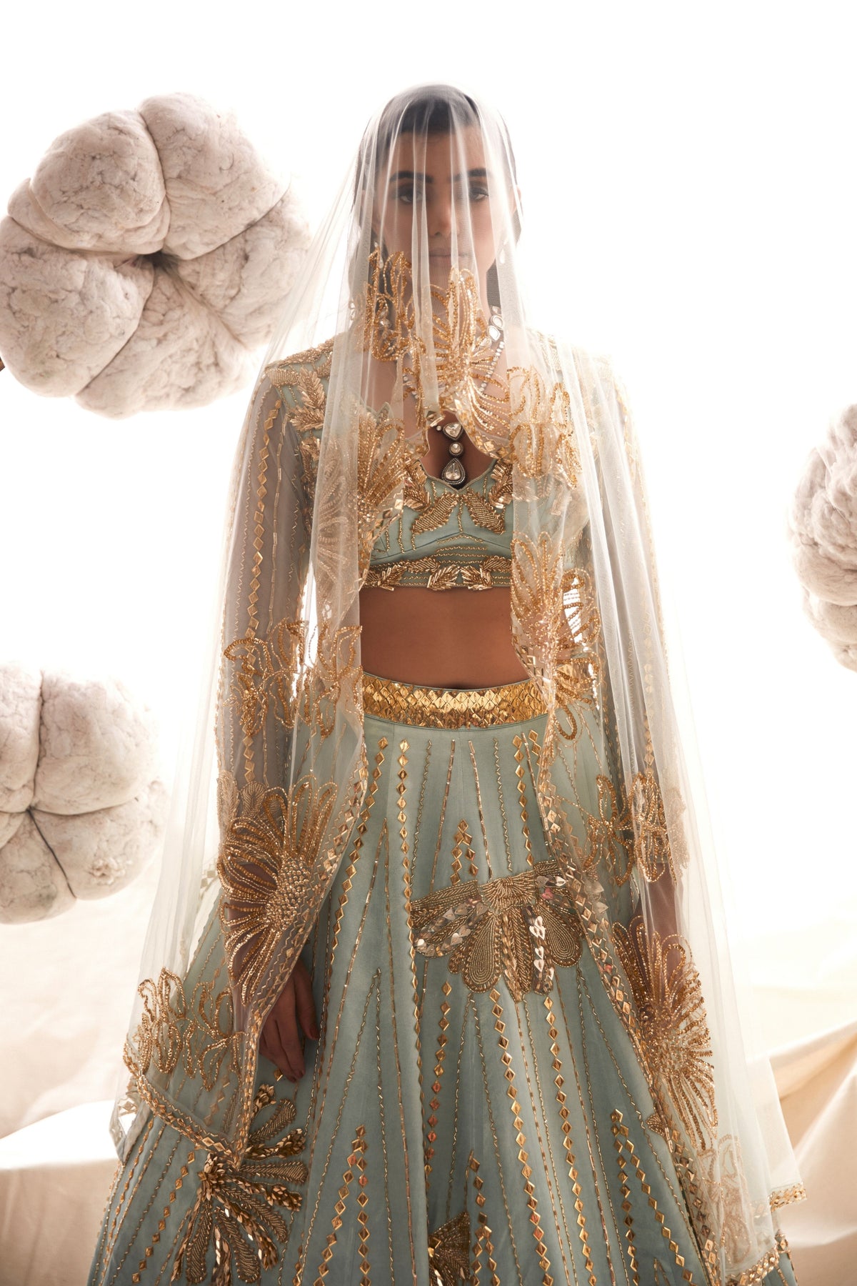 Light Blue Lehenga Set