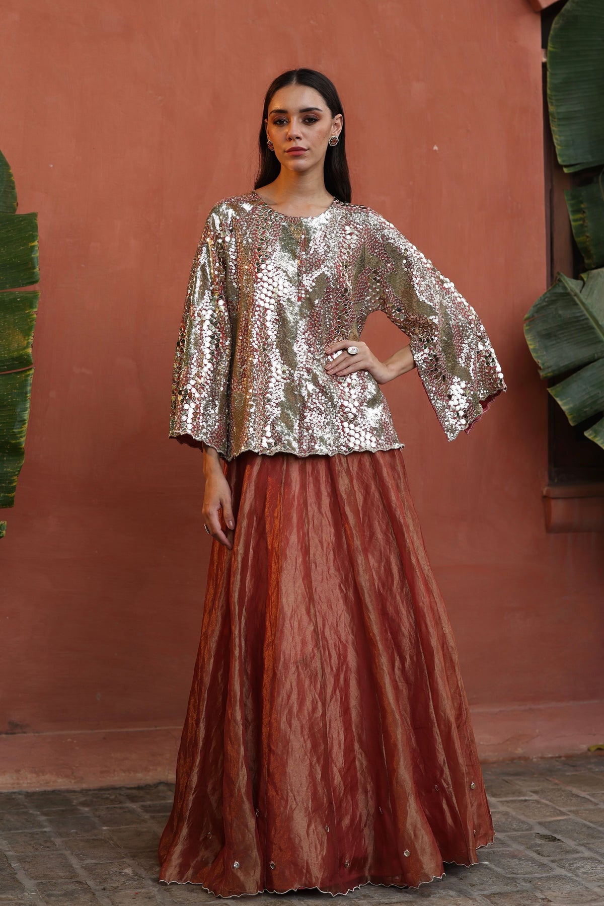 Peach Zohra Lehenga