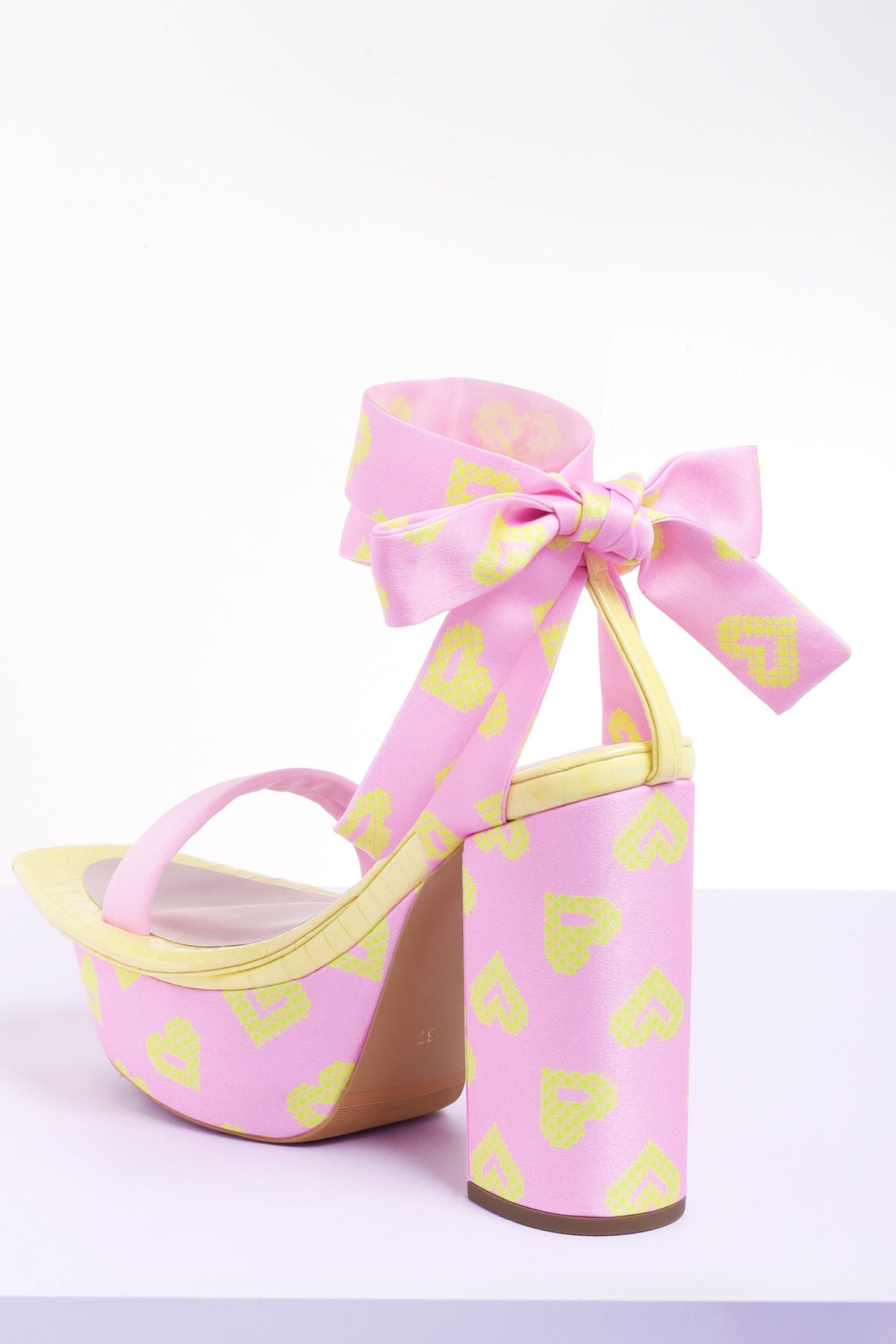 Miss Pacman - Pink Block Heels