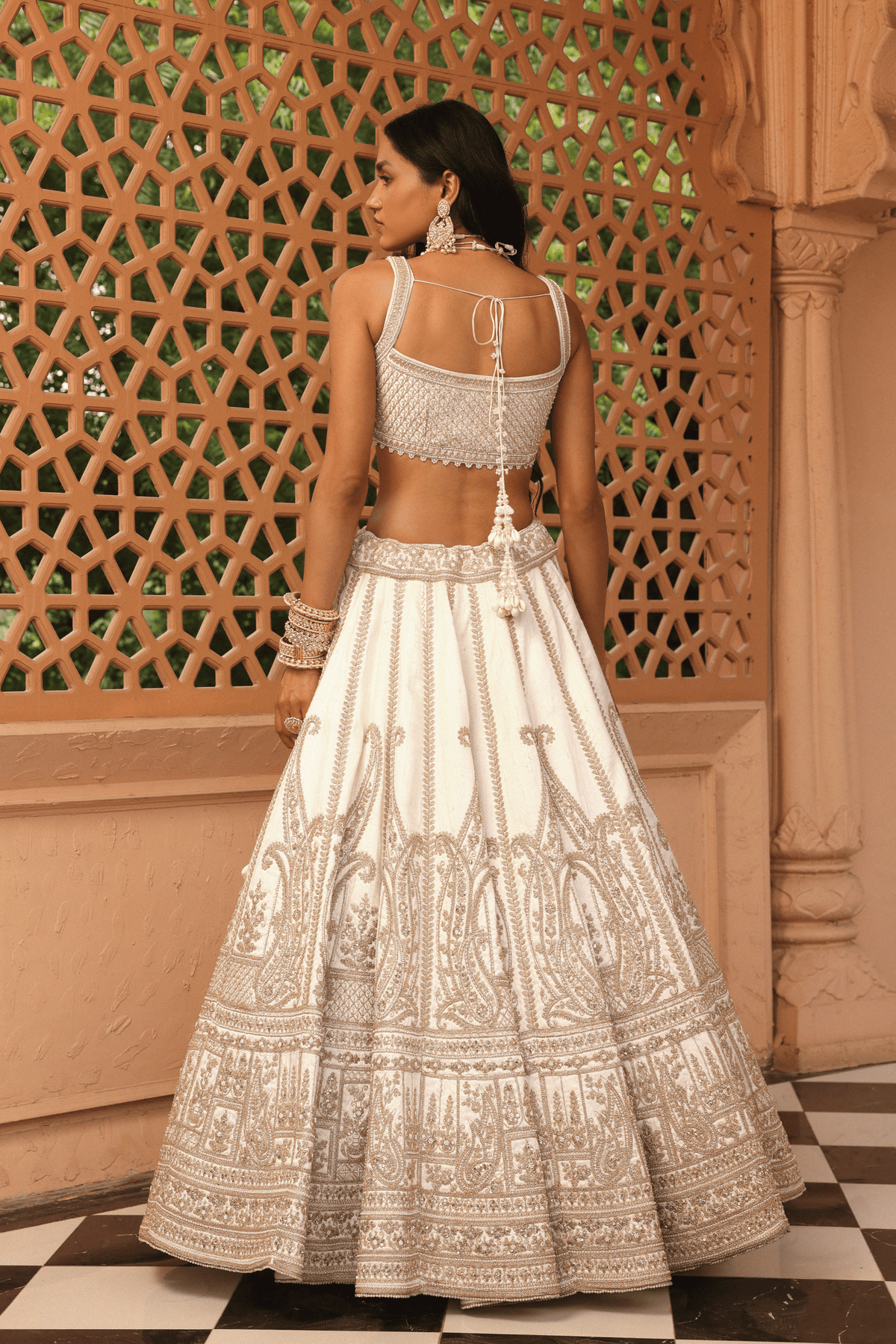 Iqra Ivory Lehenga Set