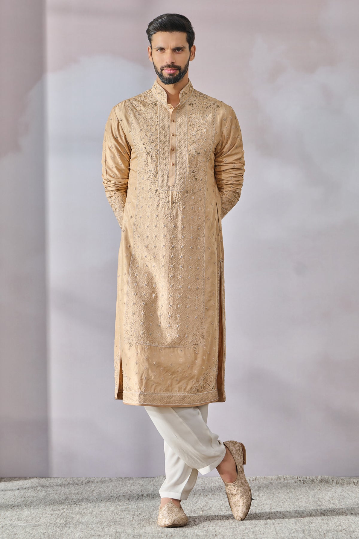 Beige Kurta Salwar Set