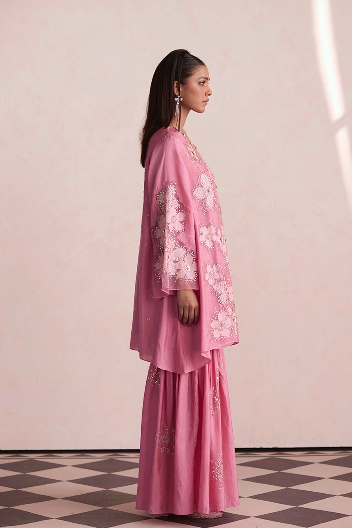 Pink Sharara Set