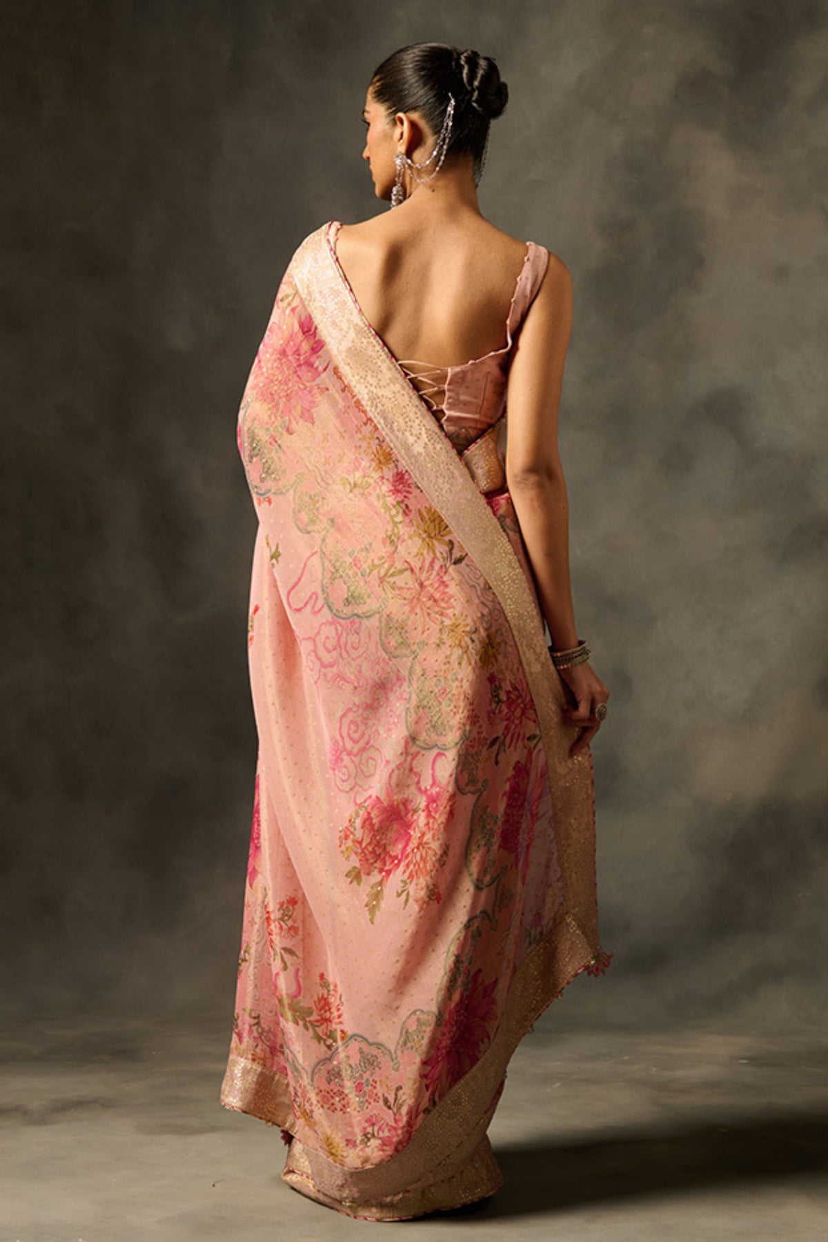 Pink Soma Saree