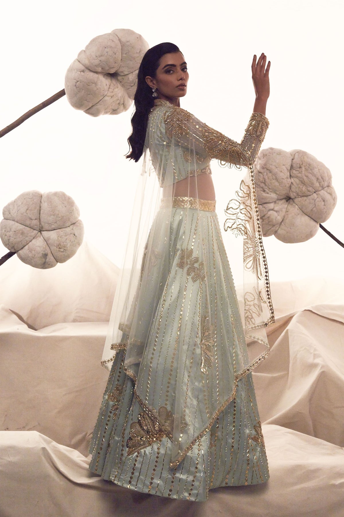 Light Blue Lehenga Set