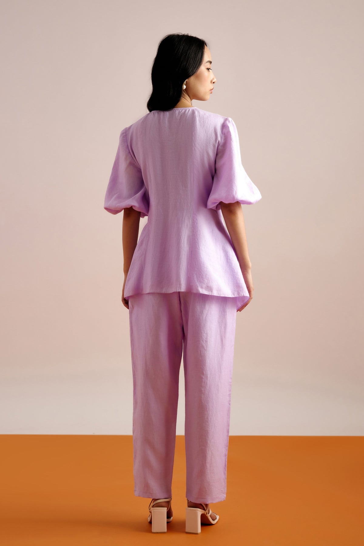 Echo Lilac Tie up Top and pant Set