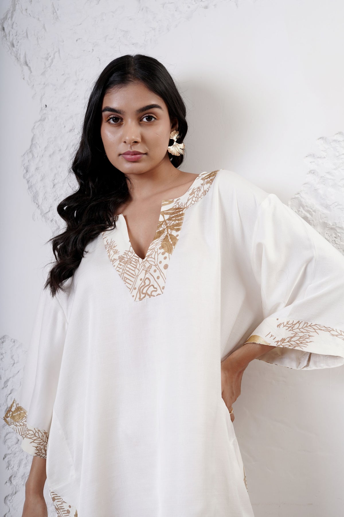 Ivory kaftan Set