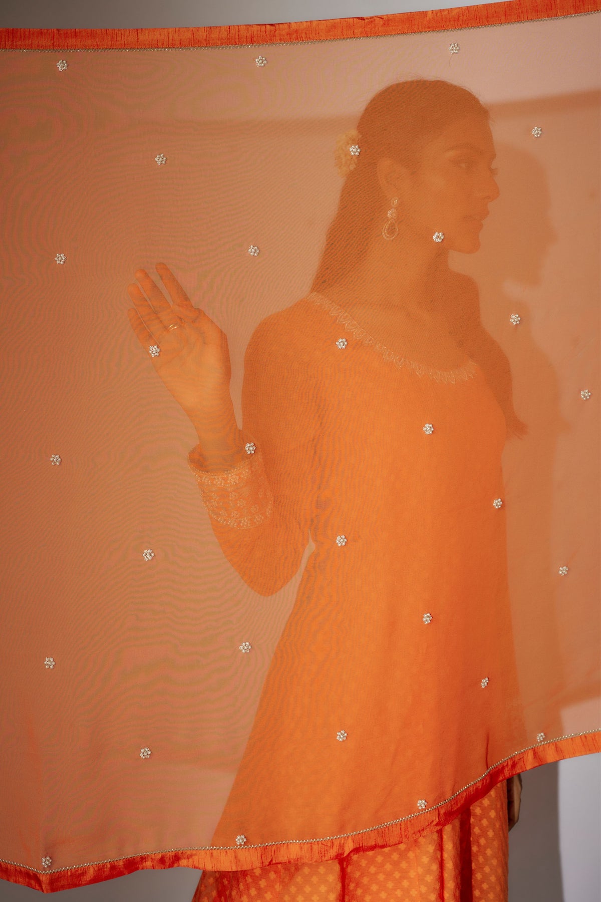 Orange Kurta Set