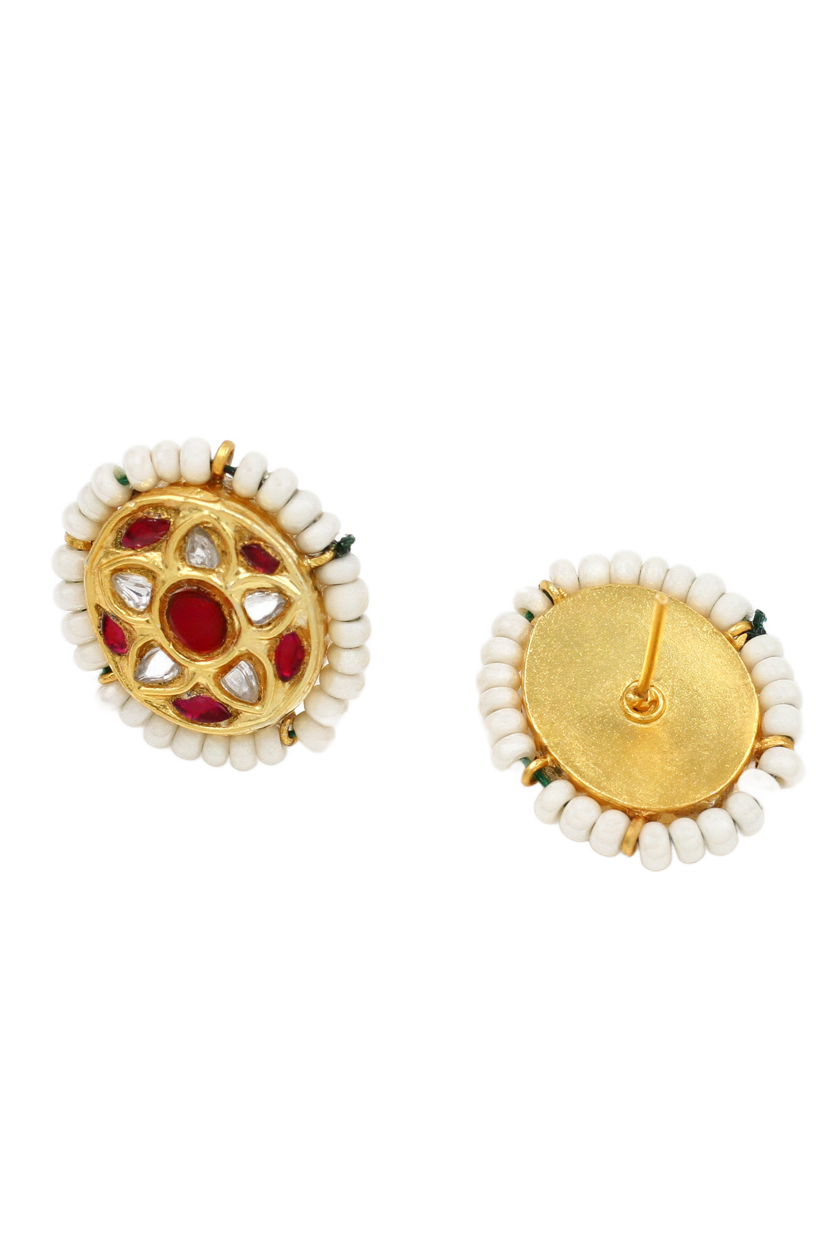 Luxe Elegance Kundan Earrings.