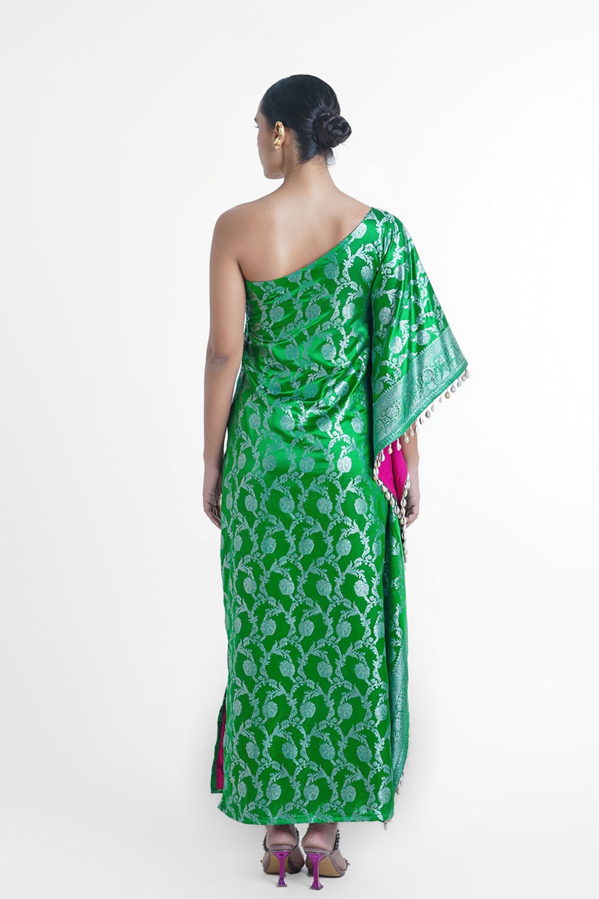 Green Kajol Kaftan Dress