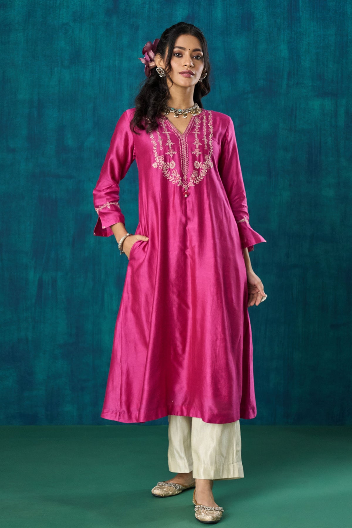 Magenta Charvi Kurta Sets