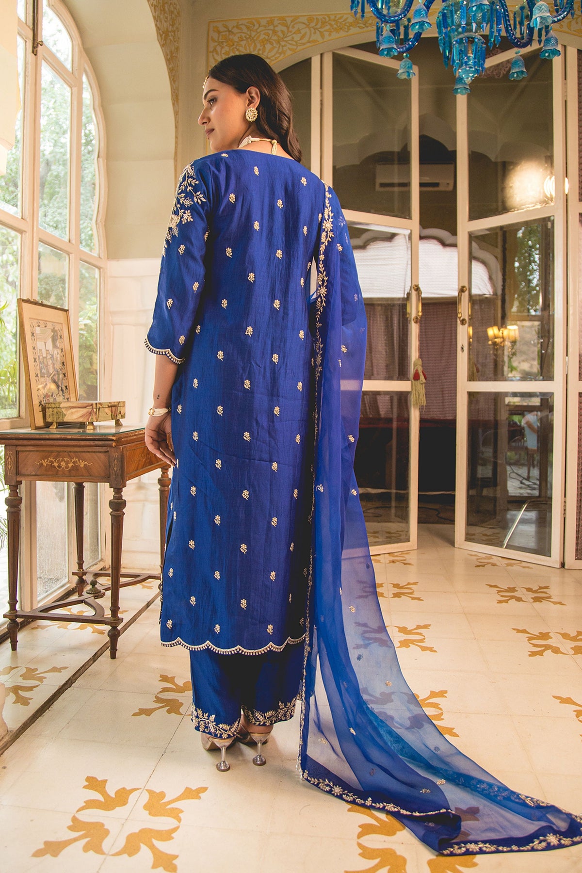 Blue Pearl kurta set