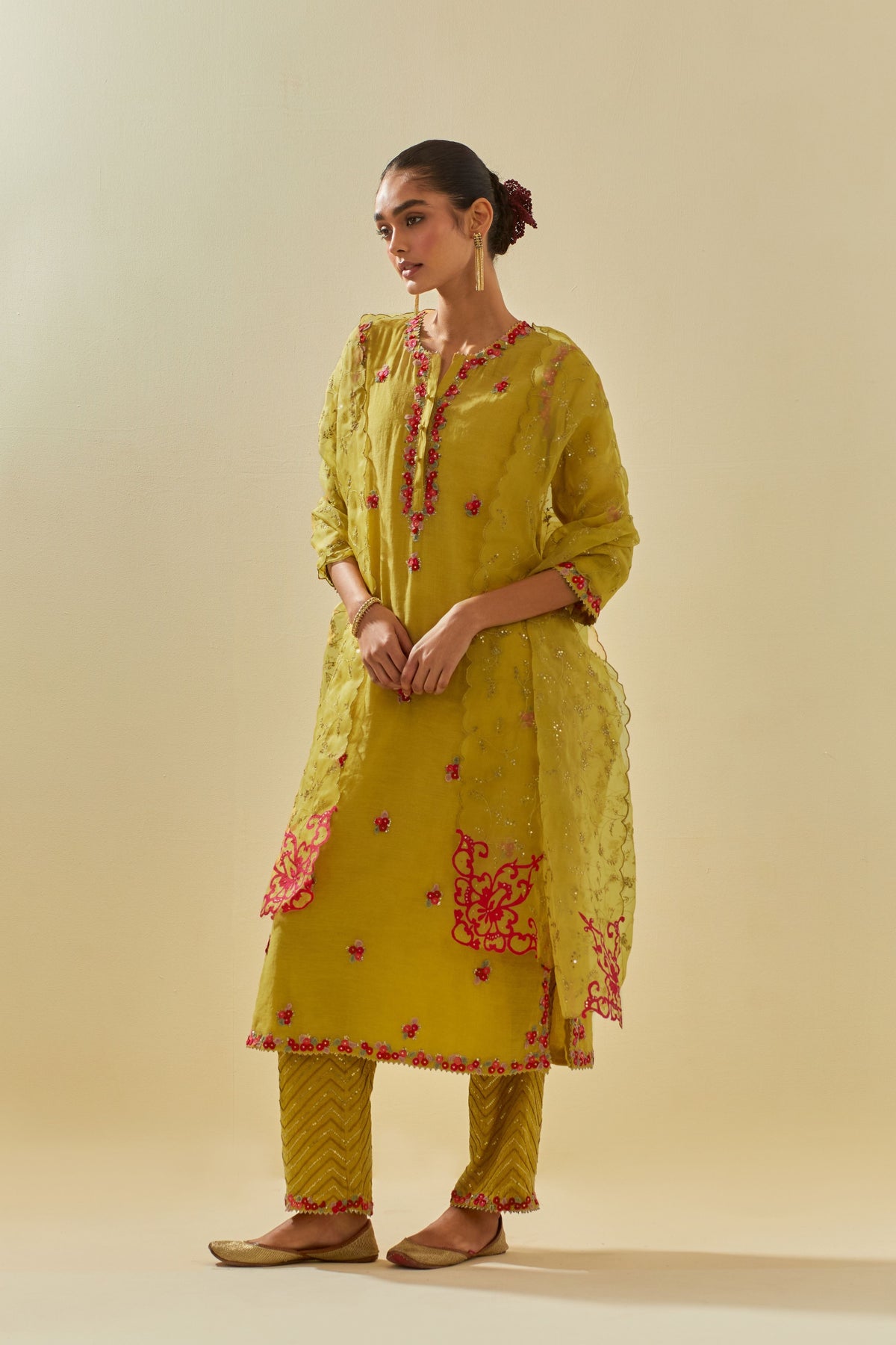 Green Kurta Set