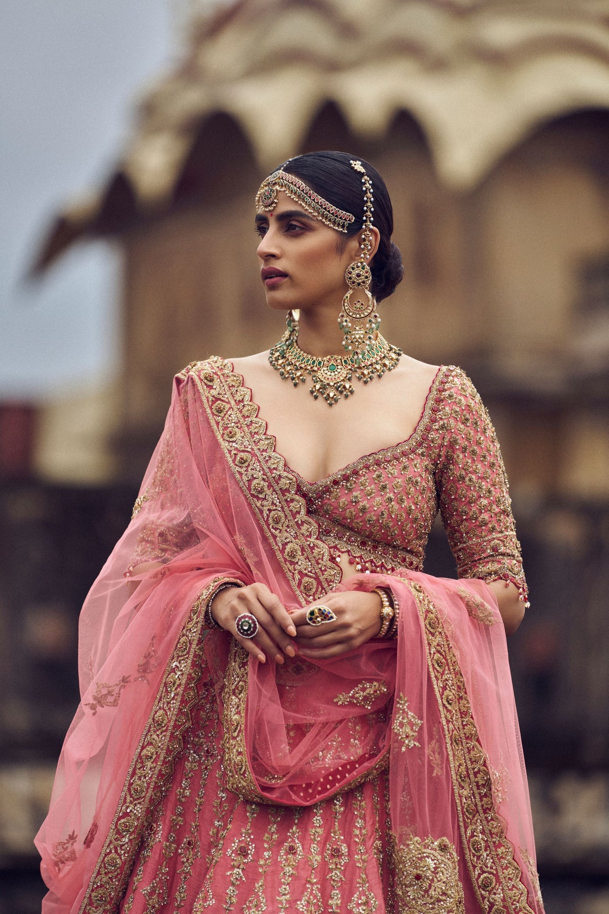 Rose Pink Lehenga Choli Set