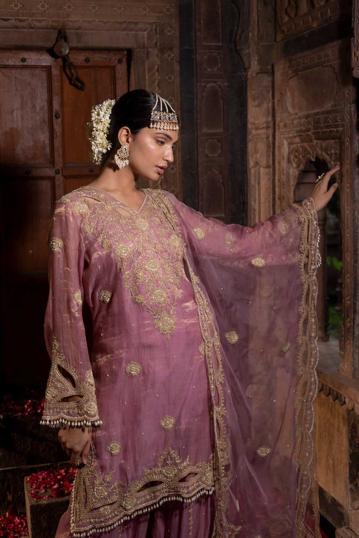 Pink Sharara Set