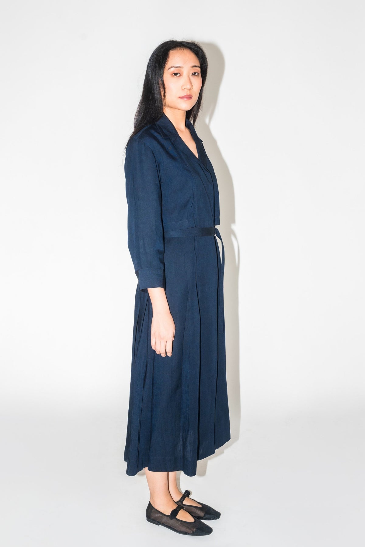 Layered Trench Navy Dress