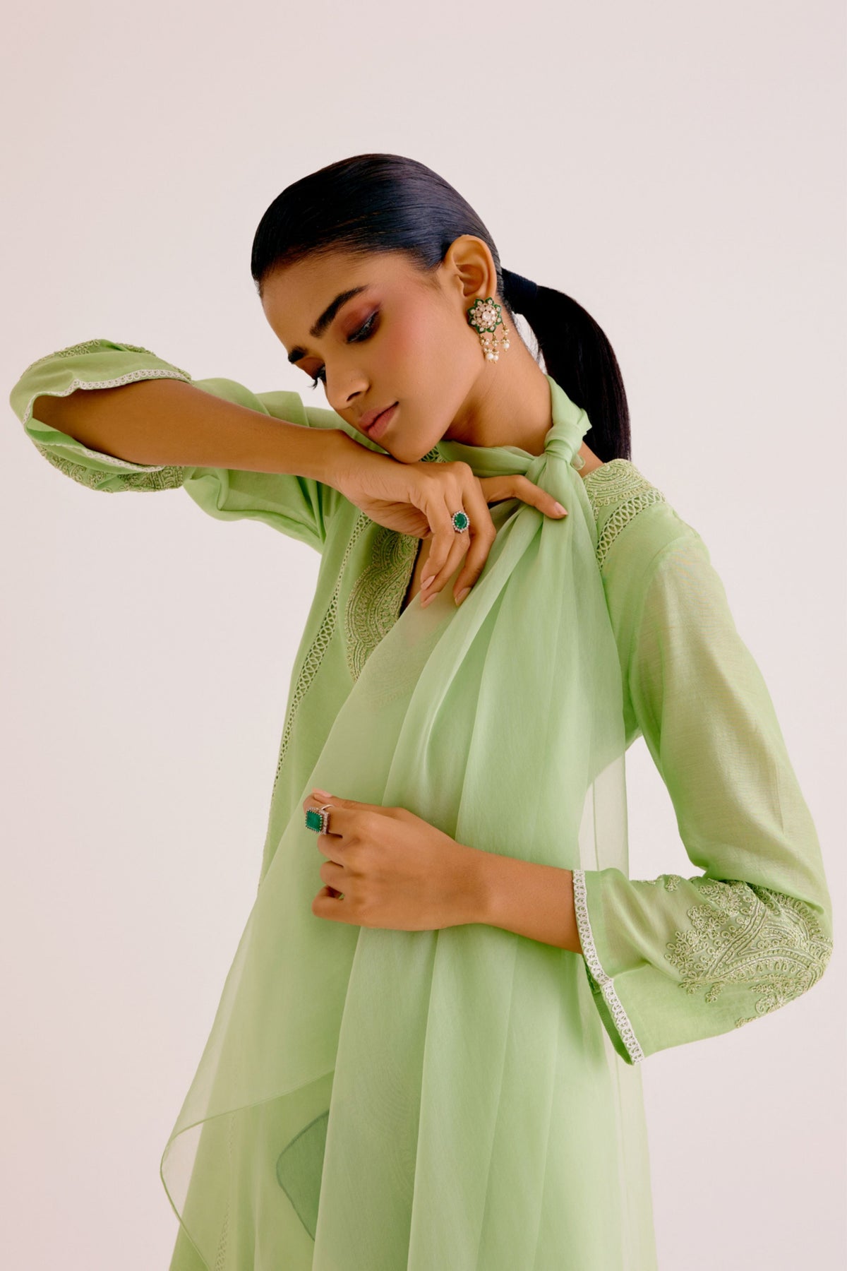 Pistachio Green Kurta Set