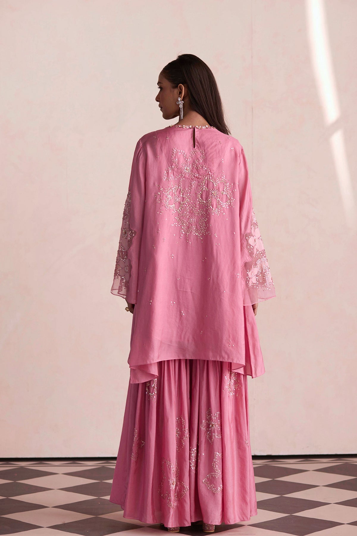 Pink Sharara Set