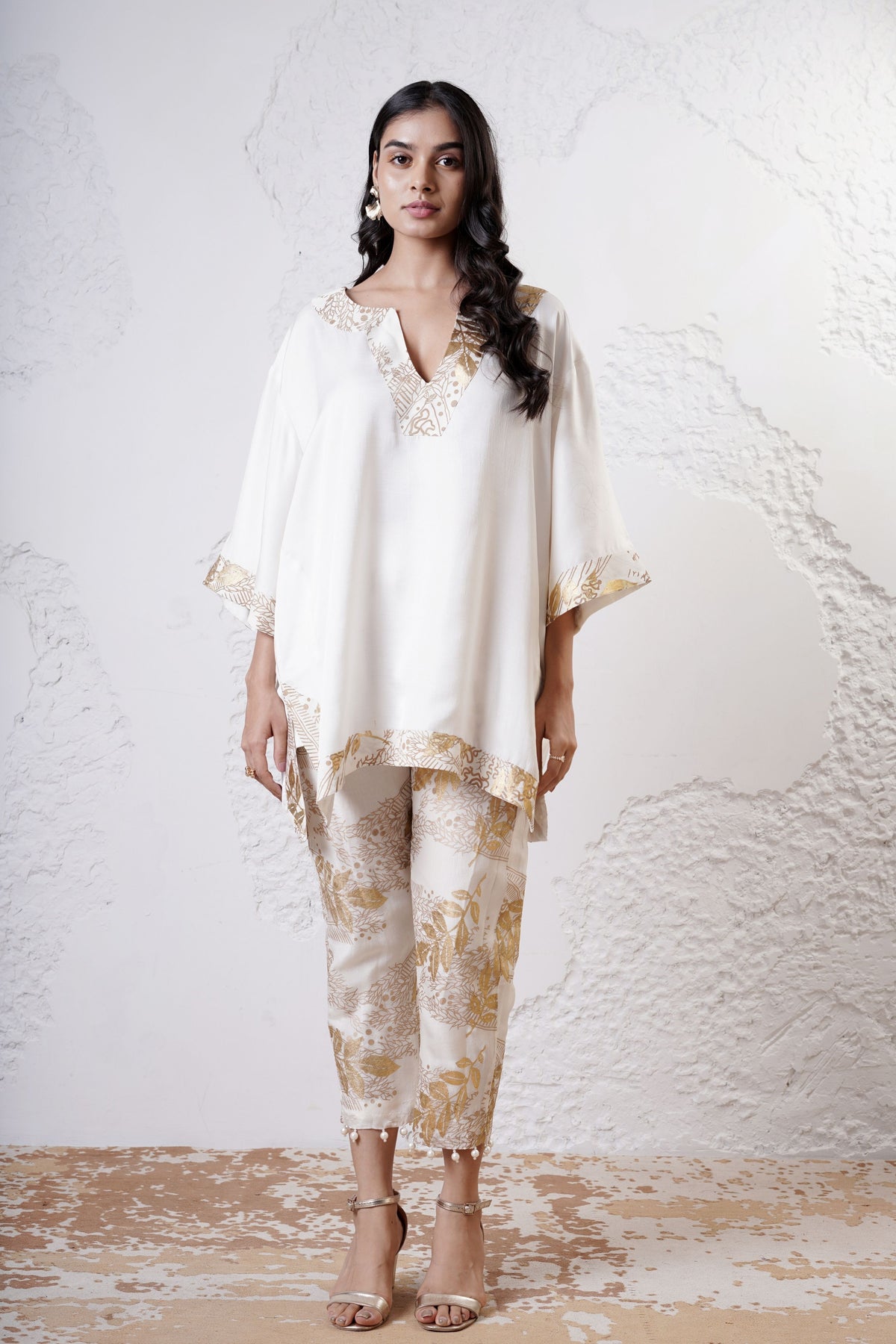 Ivory kaftan Set