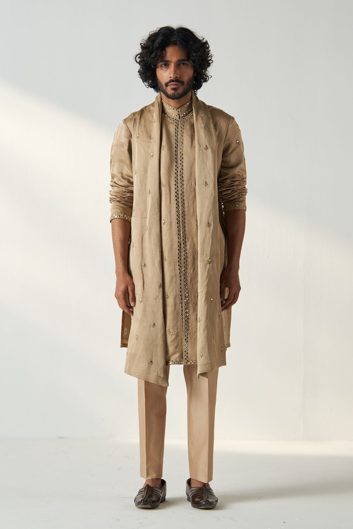 Khaki Gold Vivaan Kurta Set