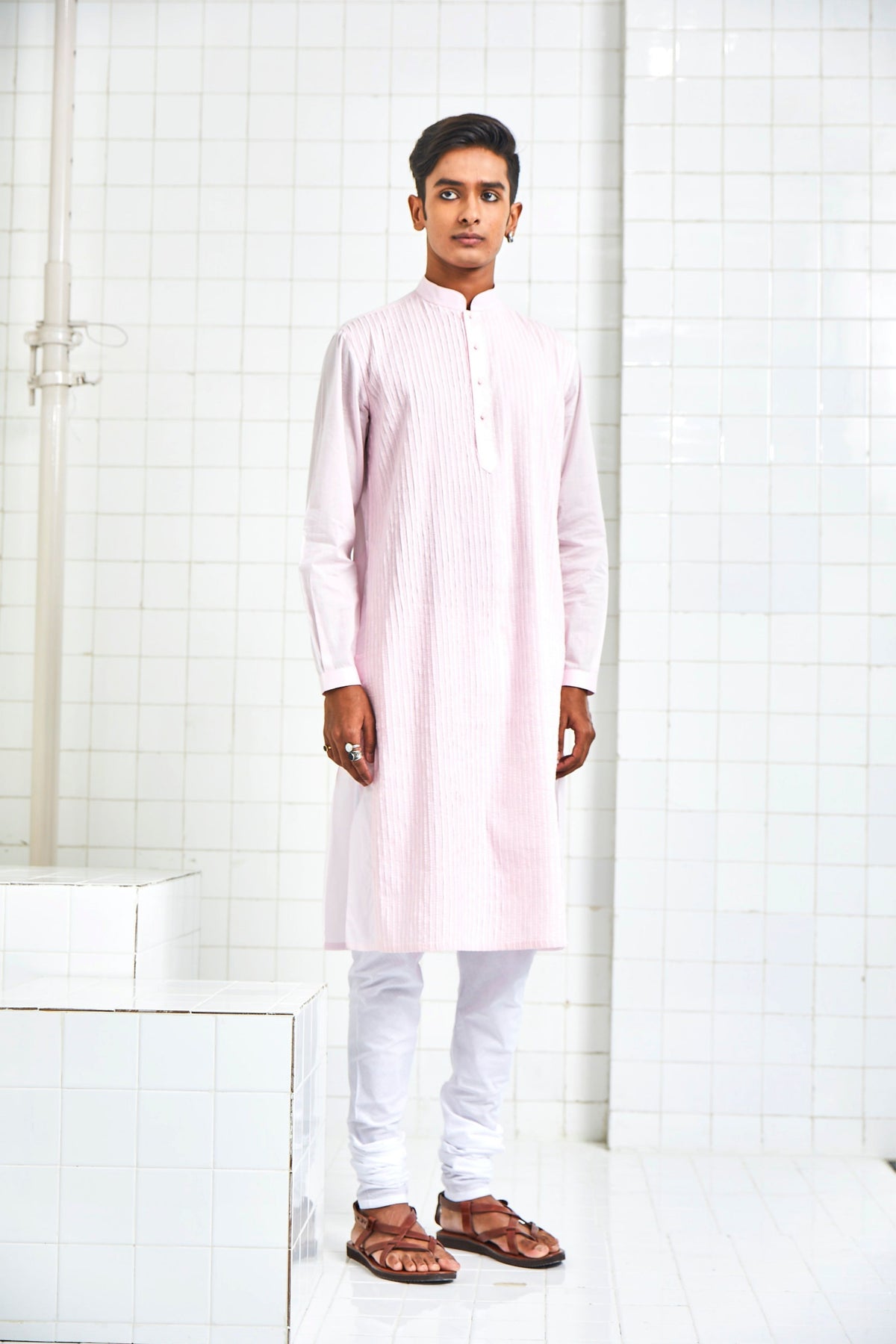 Bhaniyana Pintuck  Kurta Set