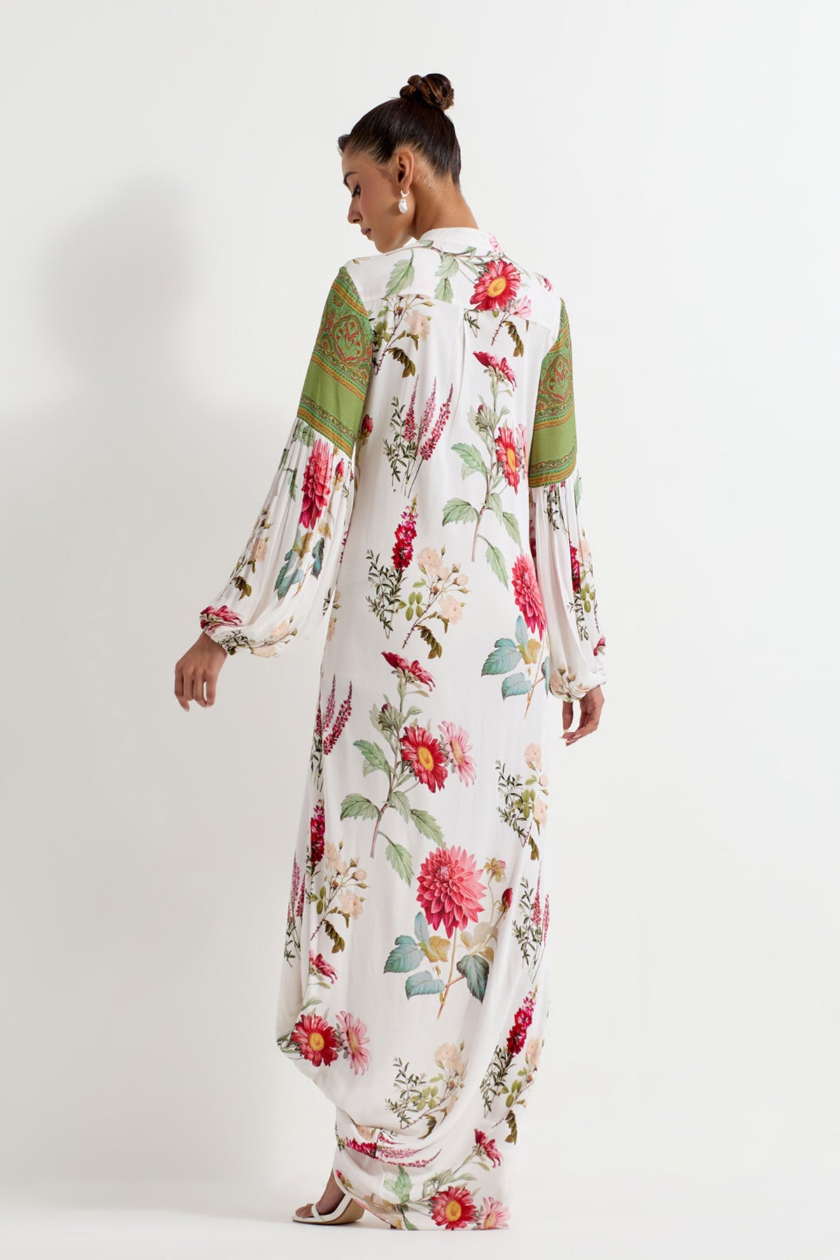 Printed Drape Dress