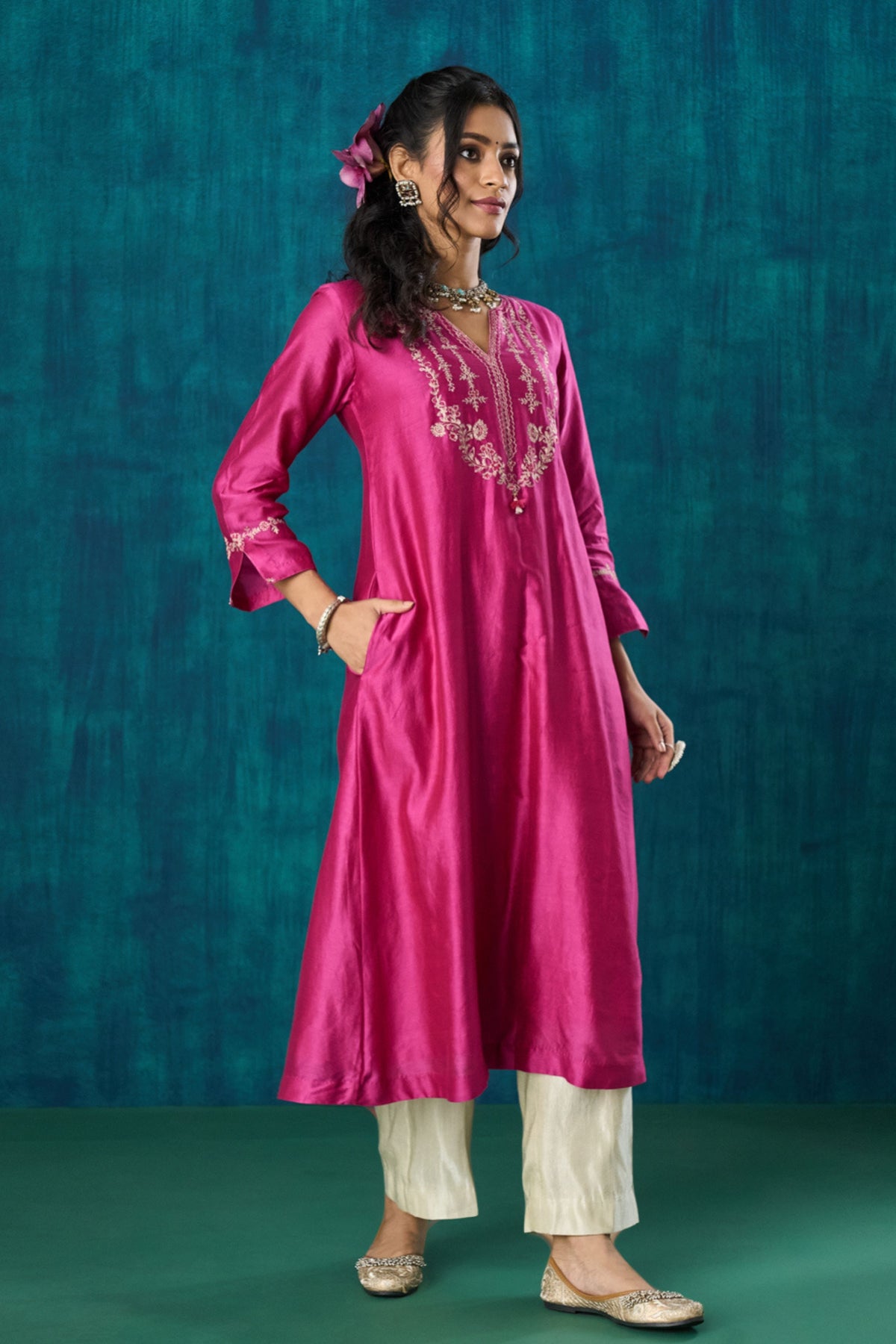 Magenta Charvi Kurta Sets