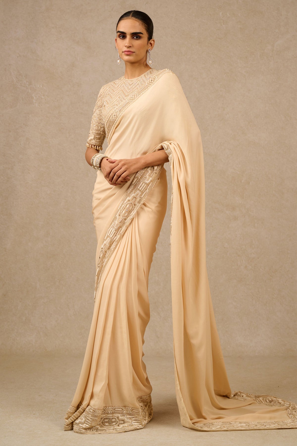 Ivory Saree