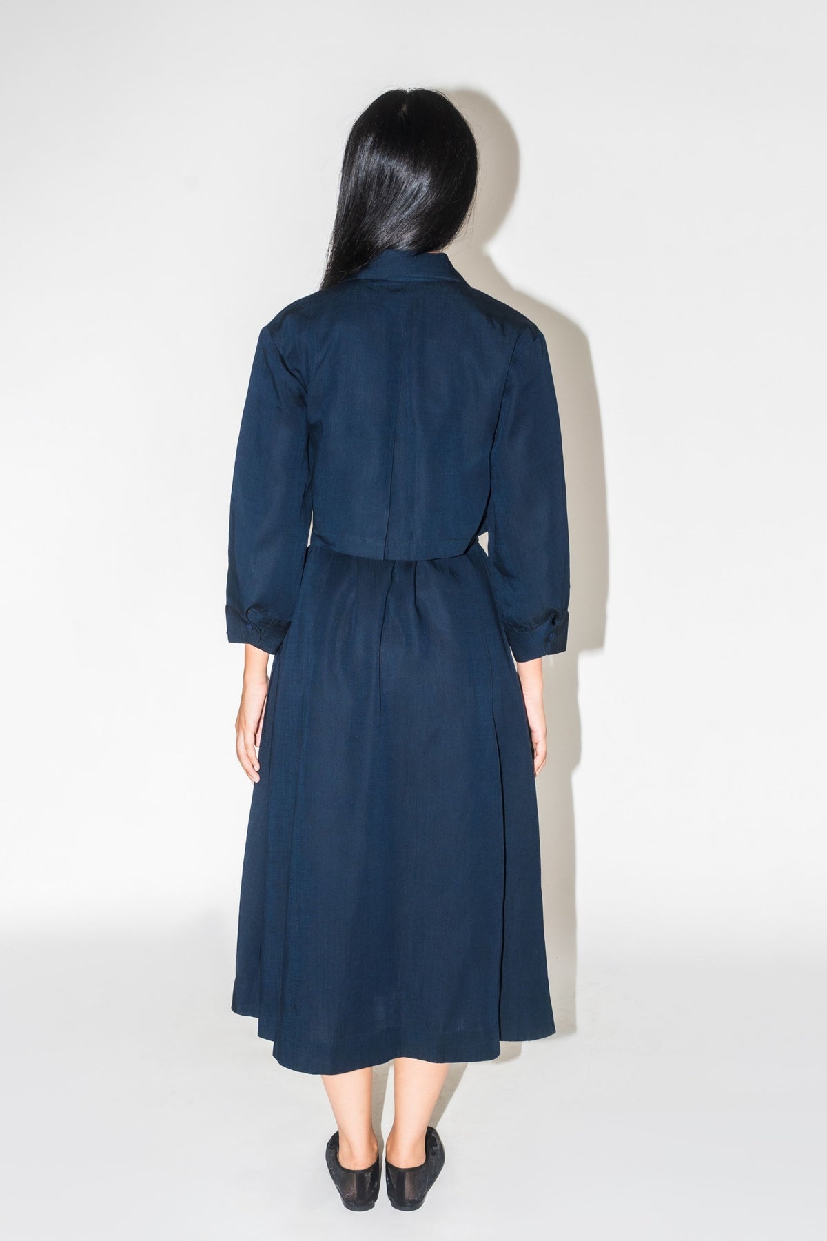 Layered Trench Navy Dress