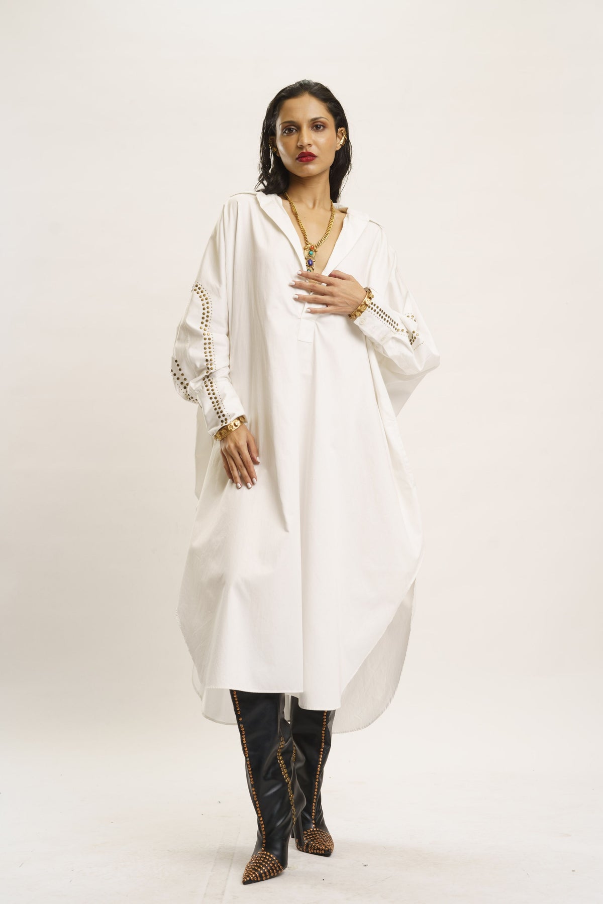 Shirt Dress in White