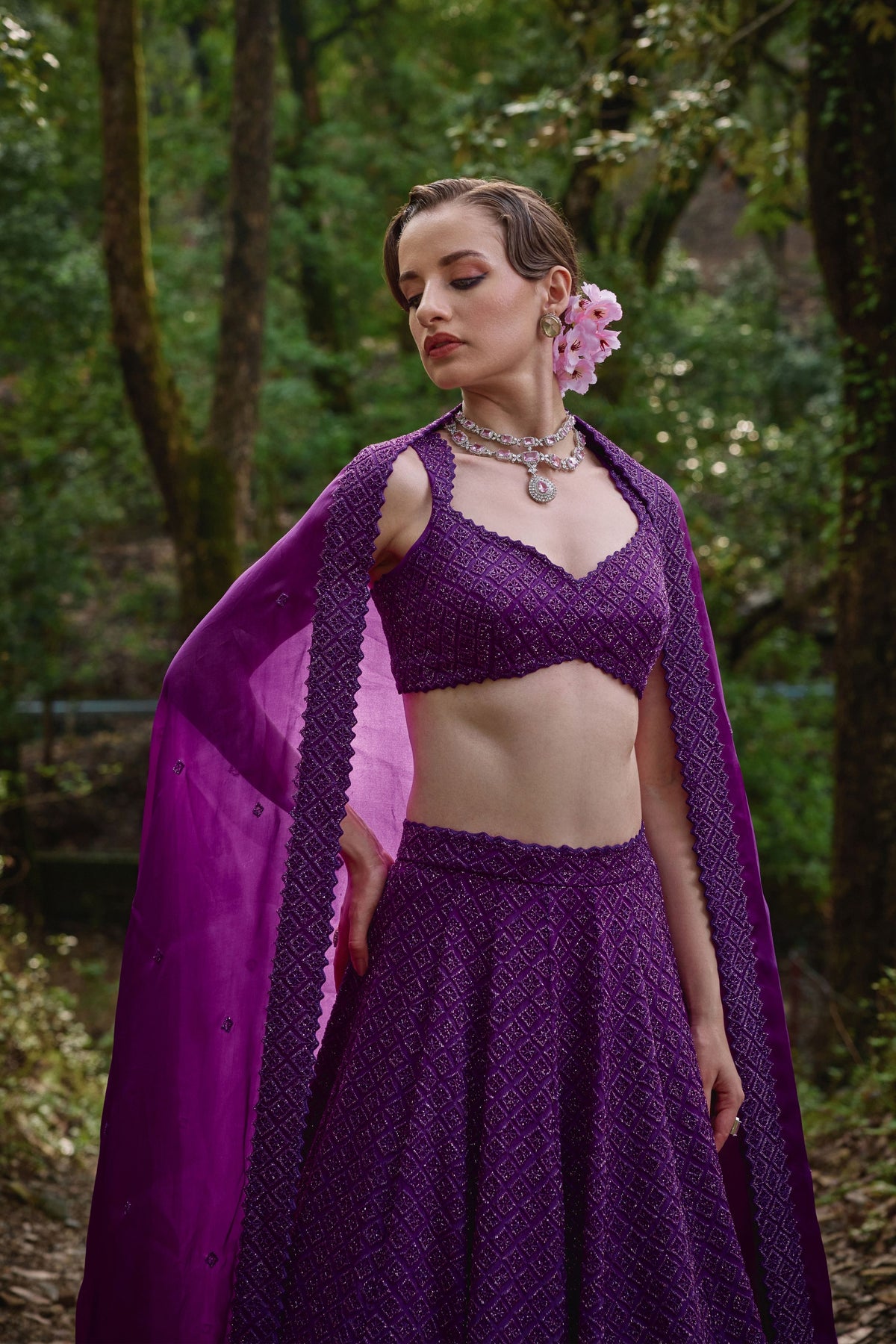 Iris Bloom Lehenga Set