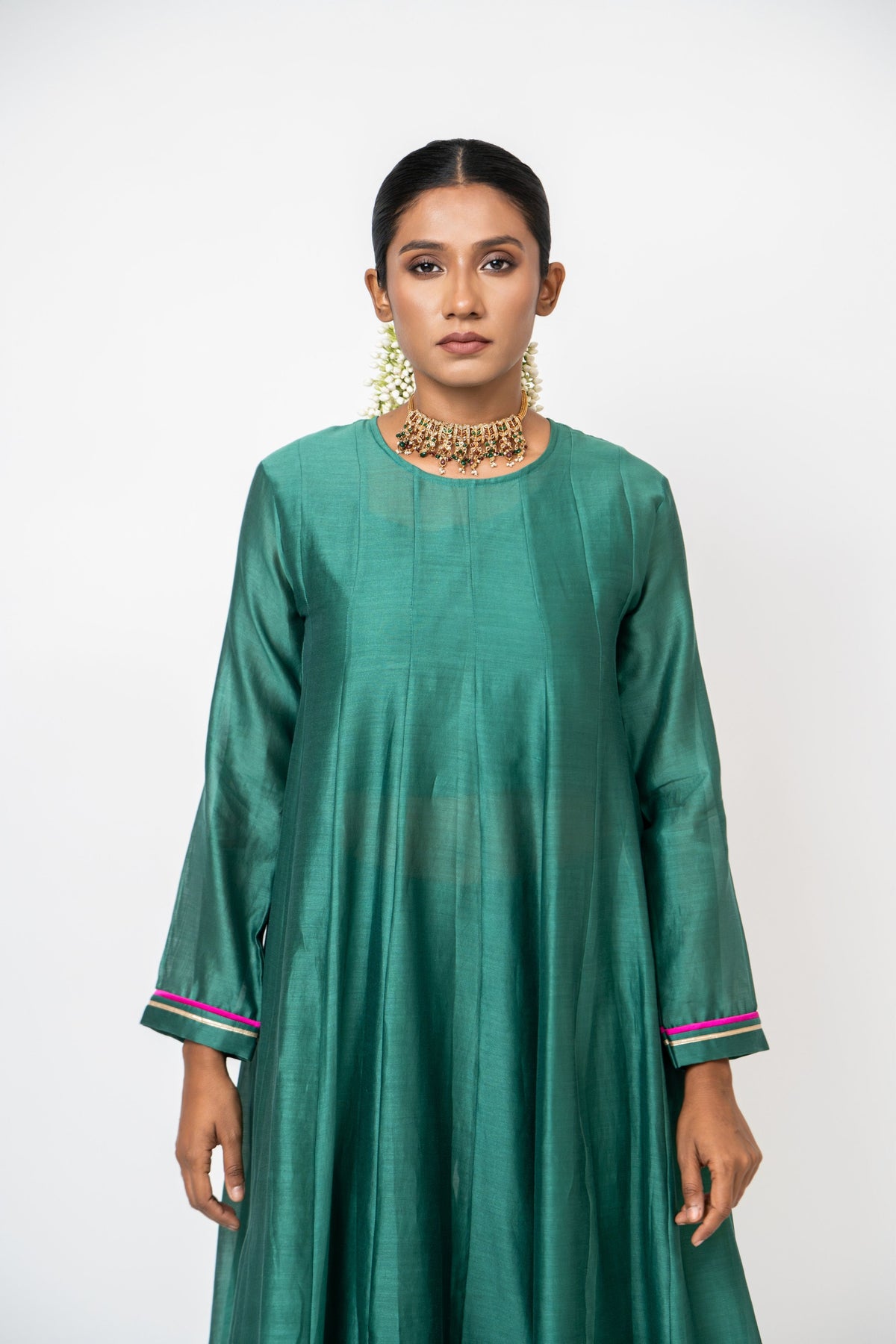 Sky &amp; Water Anarkali Set