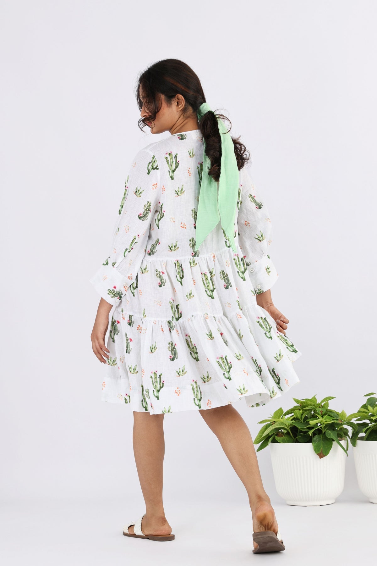 Cactus Barrel Flare Dress