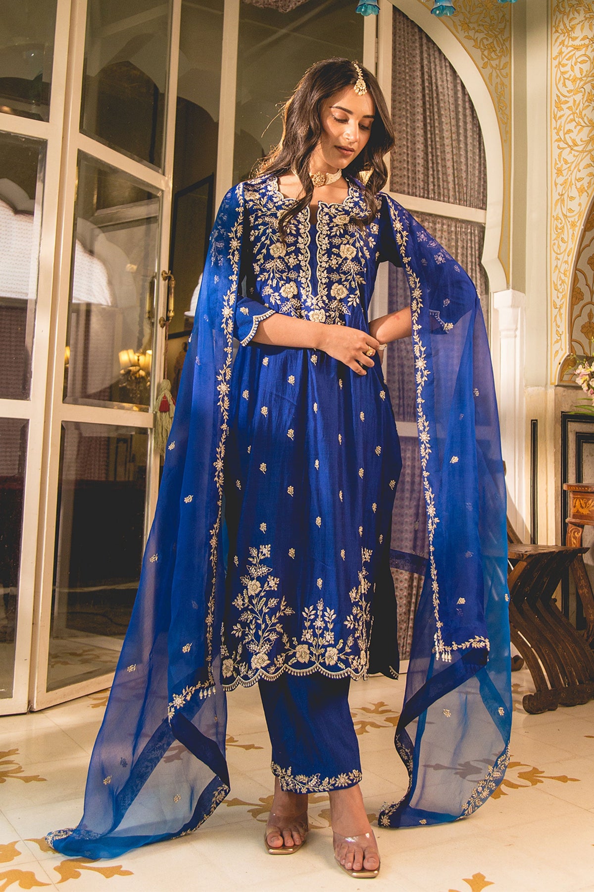 Blue Pearl kurta set