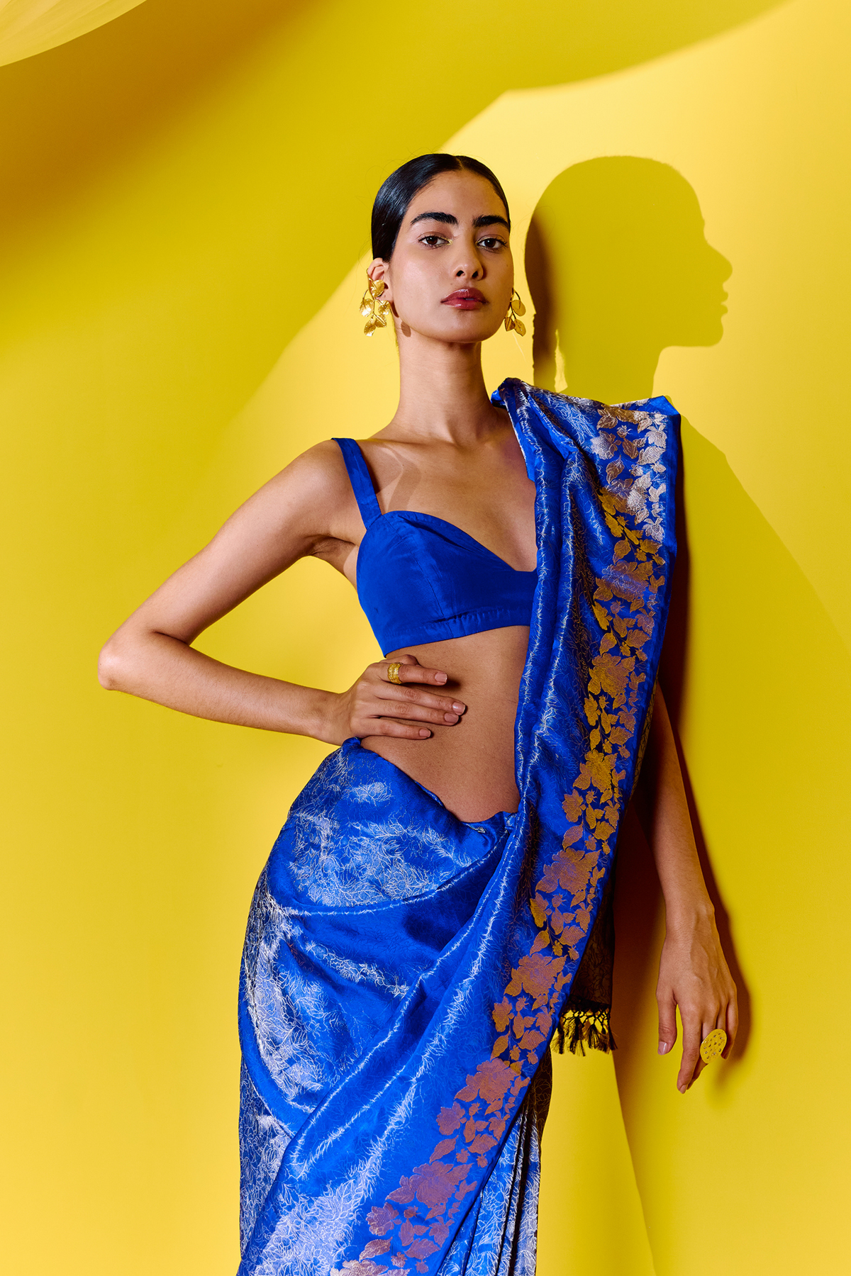 Blue Silk Handwoven Saree