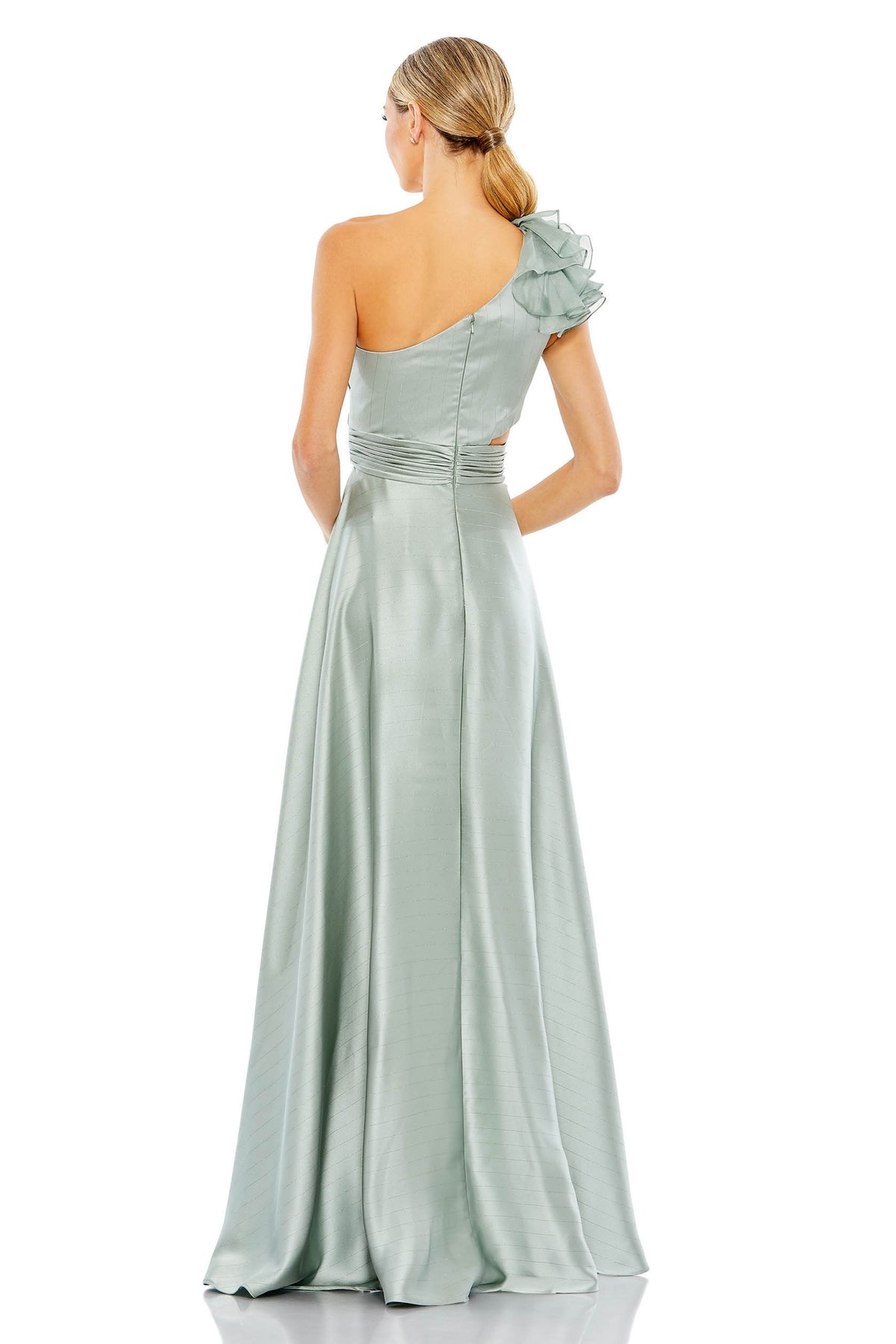 Asymmetrical One Shoulder Gown