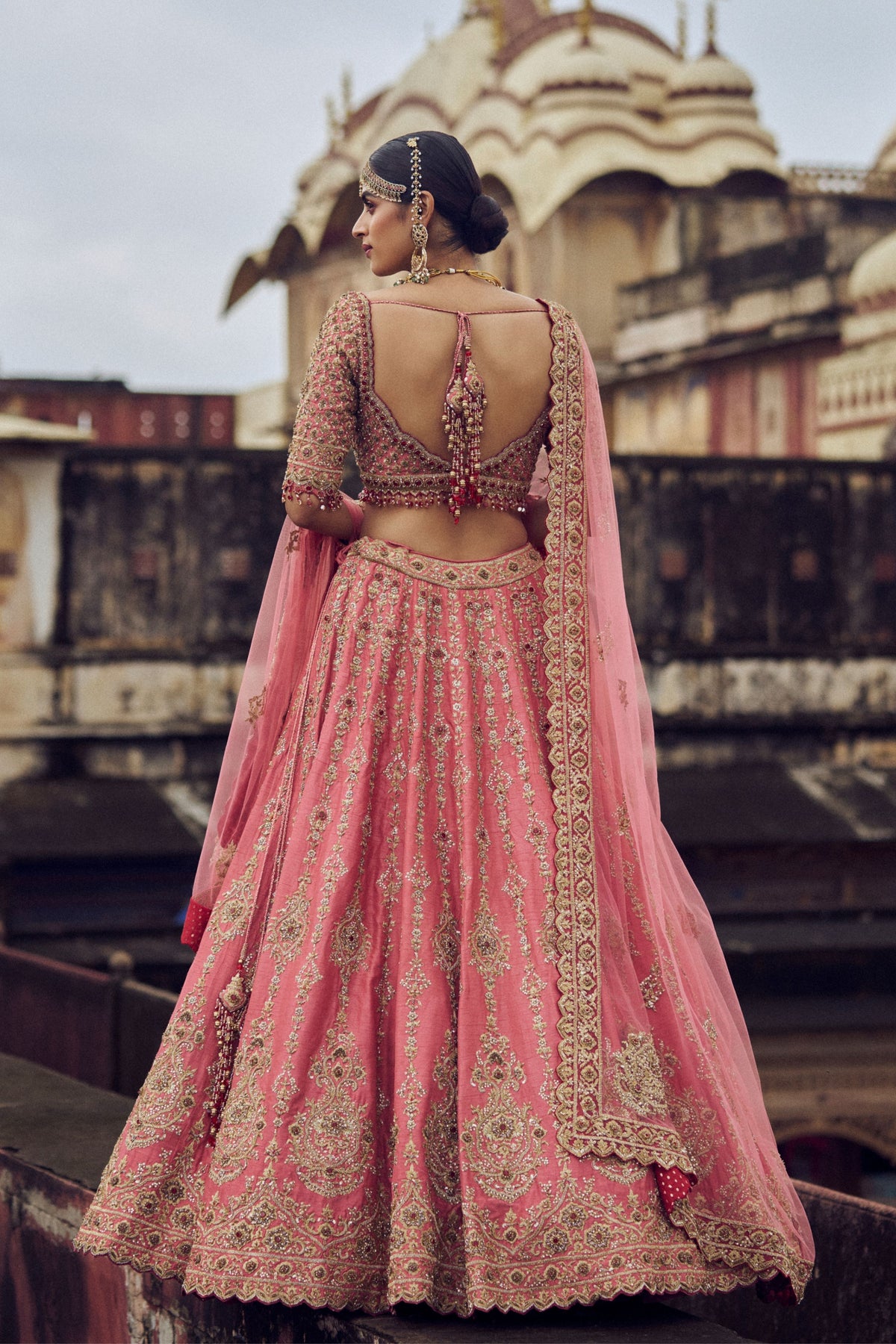 Rose Pink Lehenga Choli Set