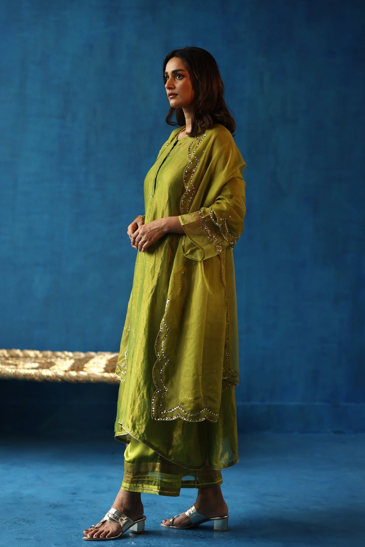 Green Kala Khatta Kurta Set