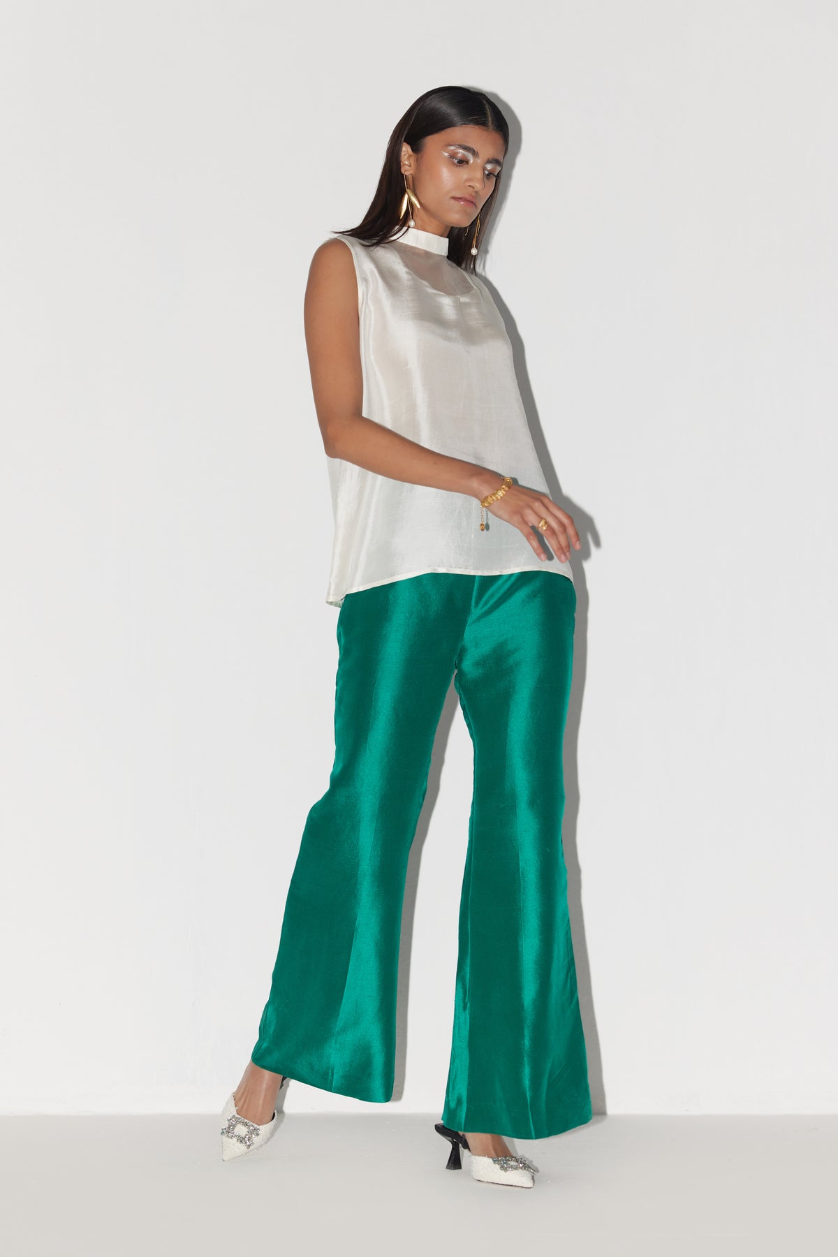 Opulent Emerald Green Saturday Trouser